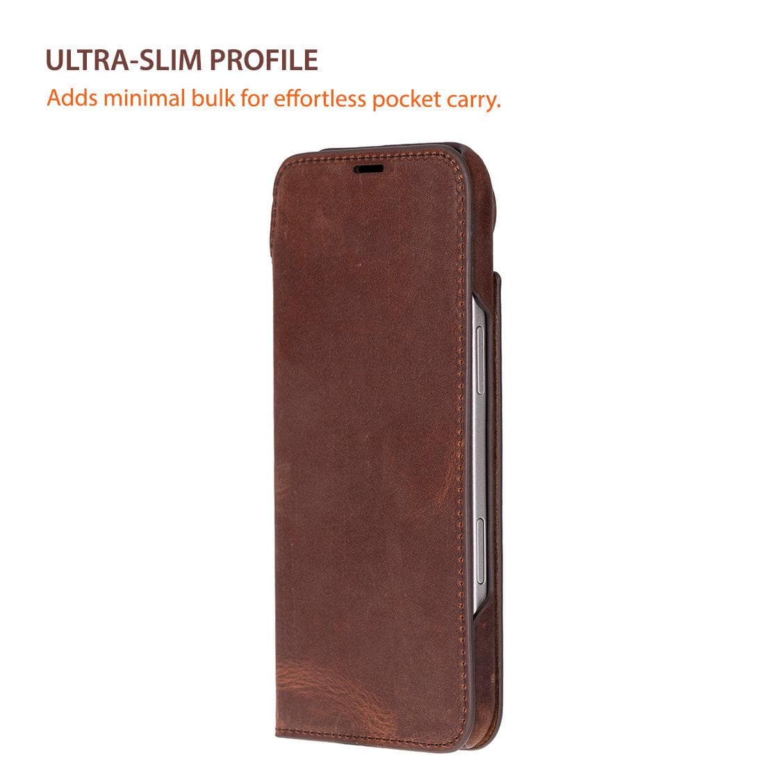 Sonat Leather iPhone 17 Folio Case Bouletta