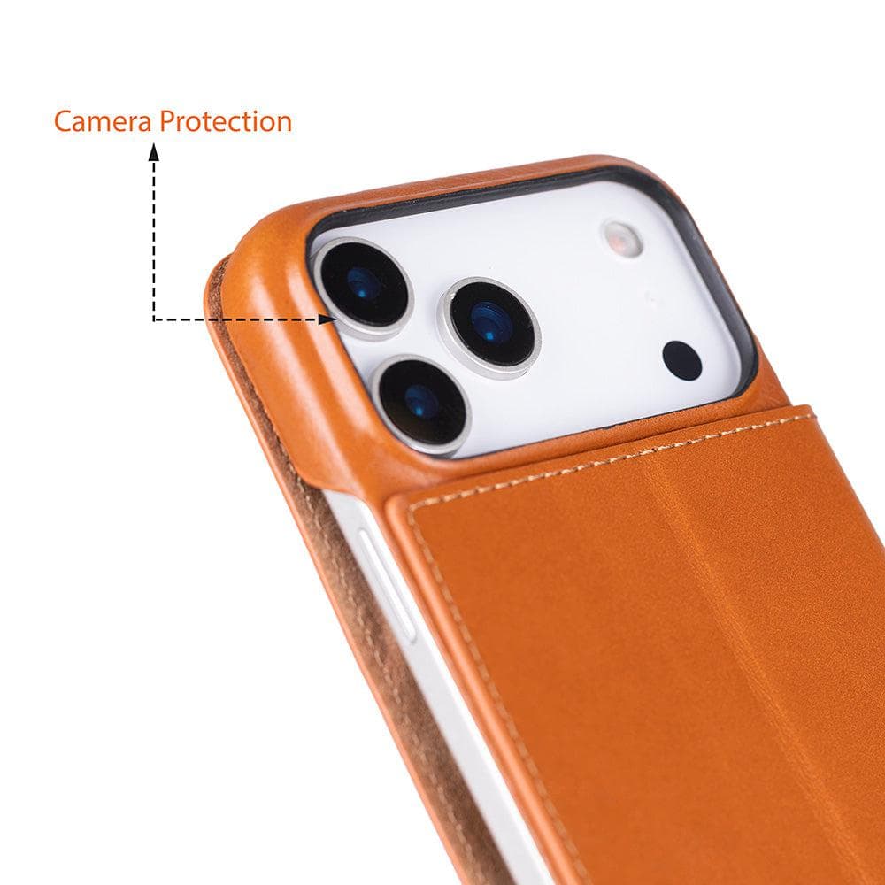 Sonat Leather iPhone 17 Pro Folio Case Bouletta