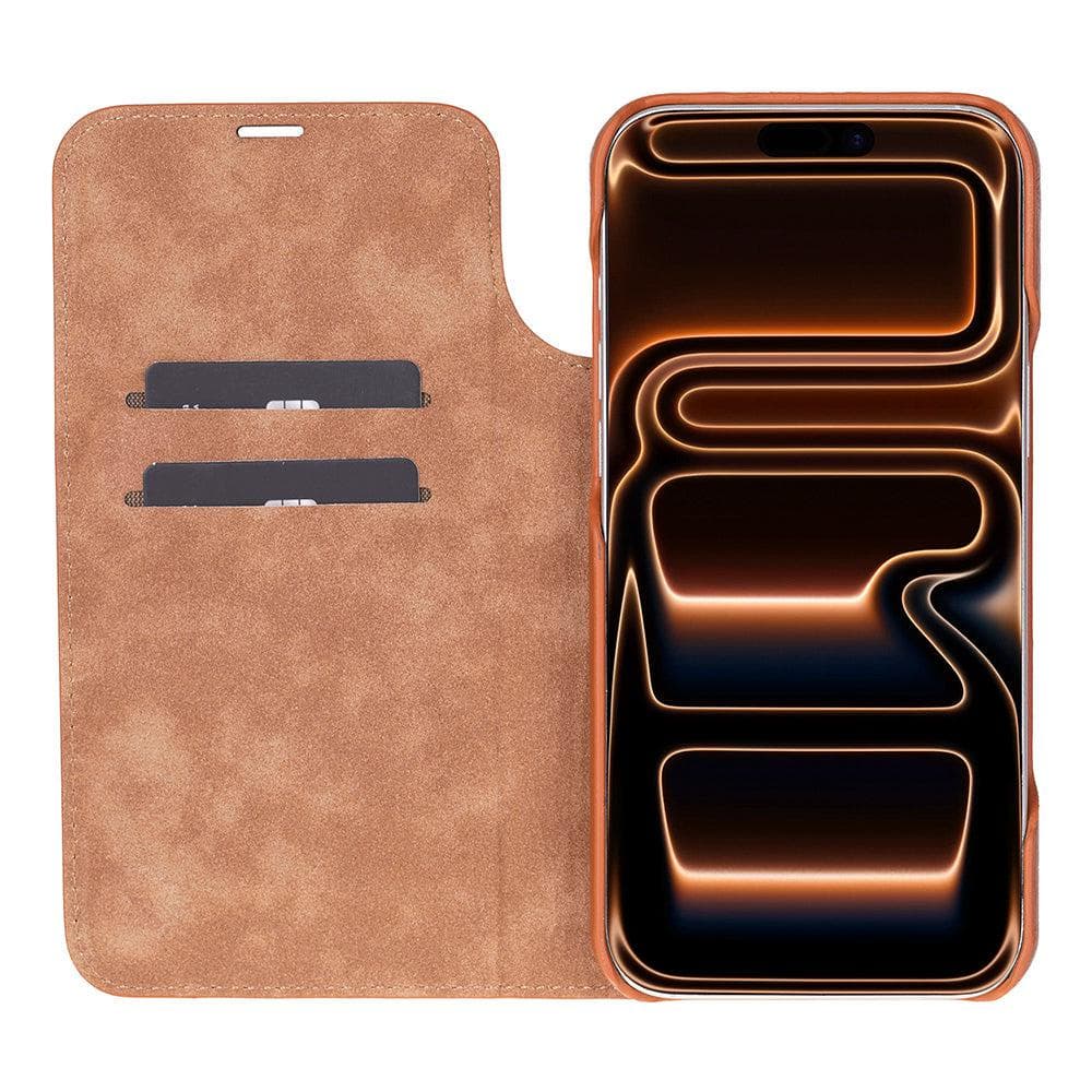 Sonat Leather iPhone 17 Pro Max Folio Case Bouletta
