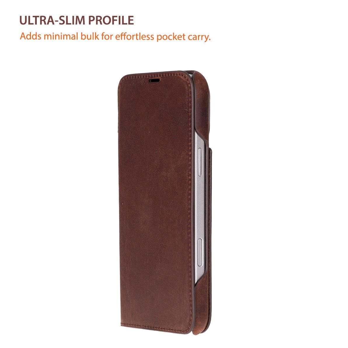 Sonat Leather iPhone 17 Pro Max Folio Case Bouletta