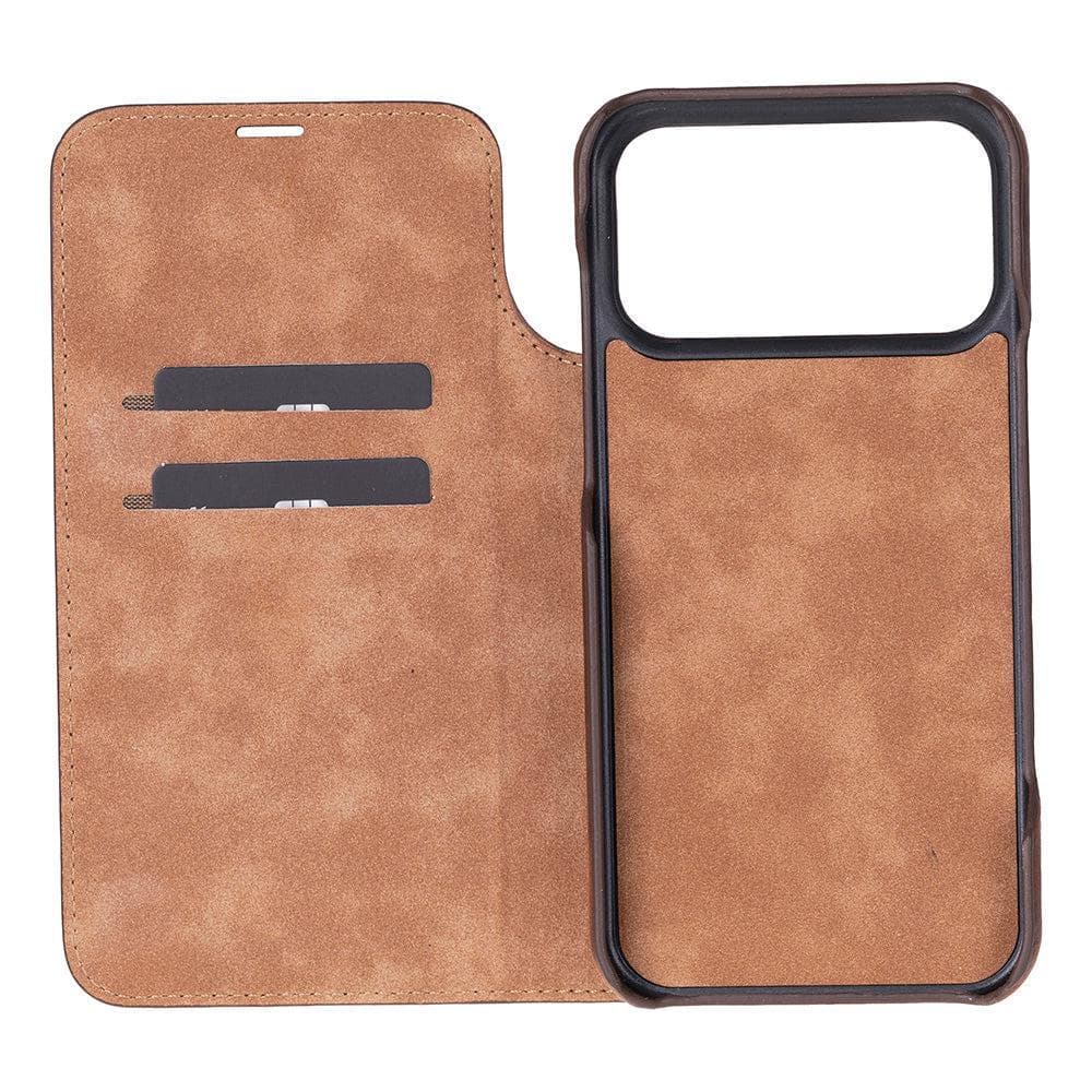 Sonat Leather iPhone 17 Pro Max Folio Case Bouletta
