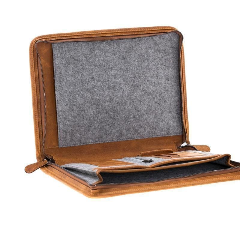 Sparta Geniune Leather Laptop Bag 13" Antic Mocca Bouletta