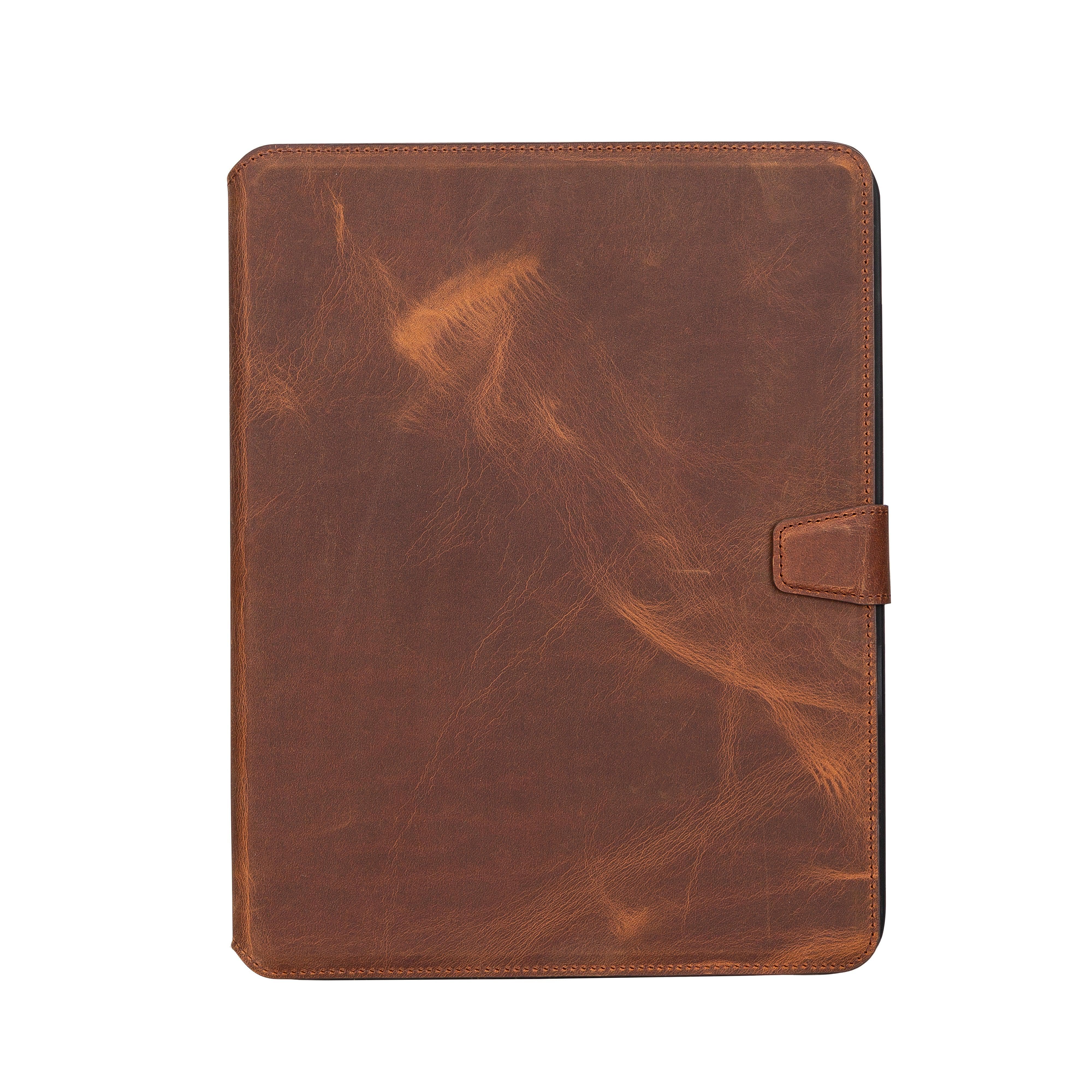 Stage Leather İpad Cases 10.9" iPad 10.Generation 2022 / Antic Brown Bouletta