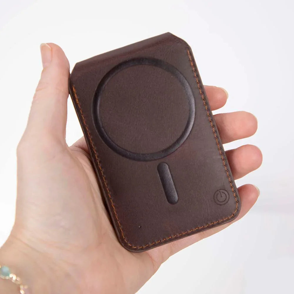 Stefan Leather Premium Card Holder Dark Brown Bouletta