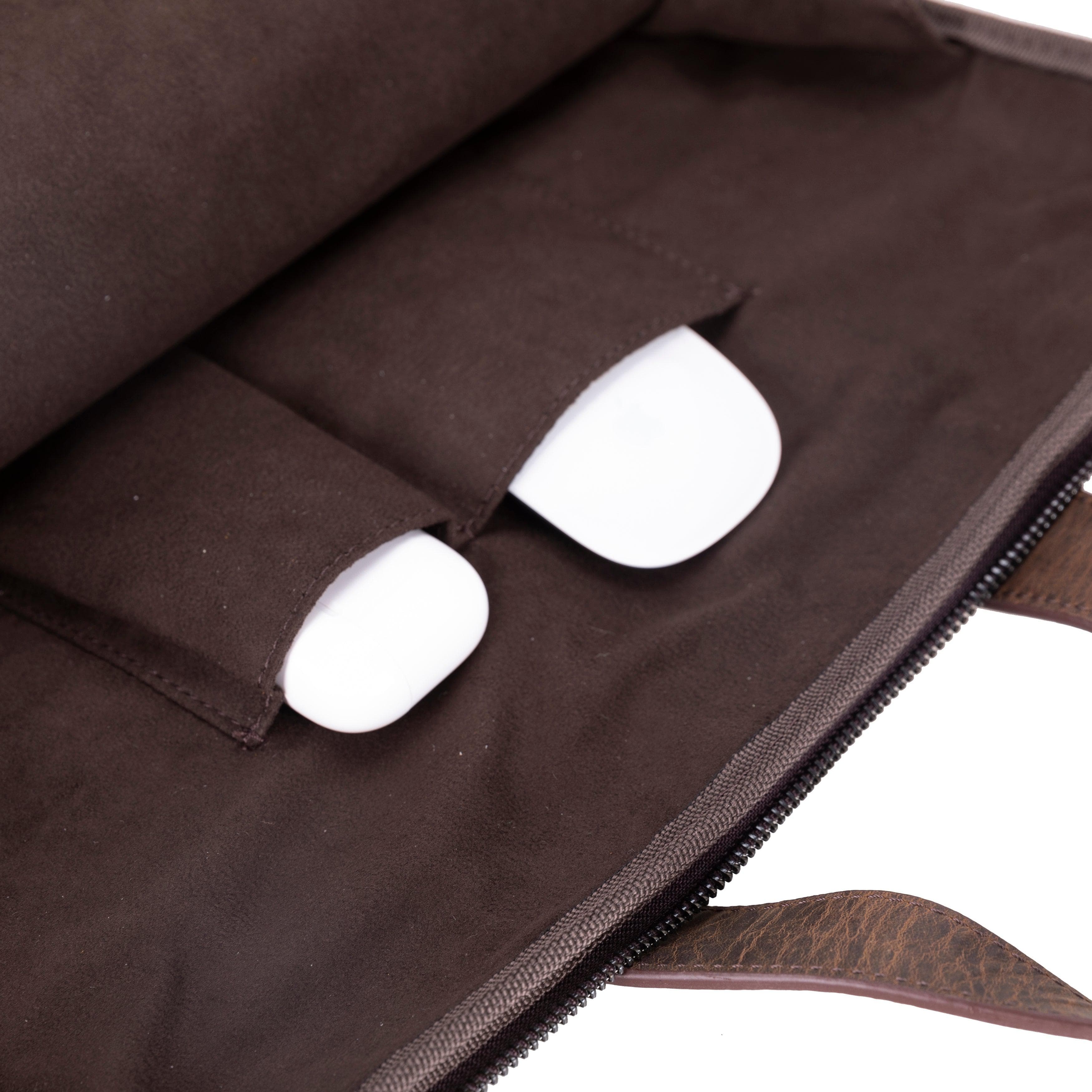 Thasos Leather Business Briefcase / Laptop Case 16" Bouletta