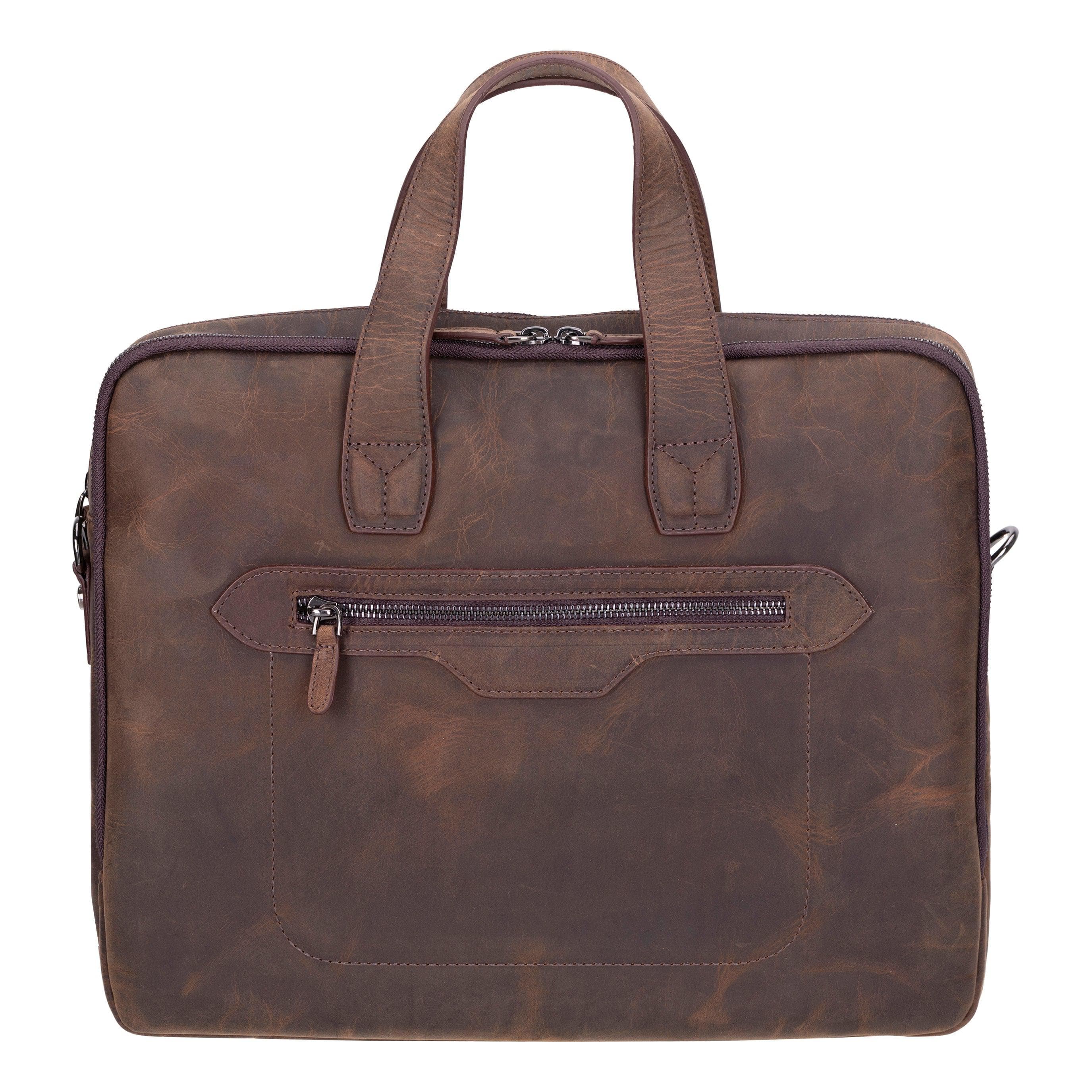 Thasos Leather Business Briefcase / Laptop Case 16" Bouletta