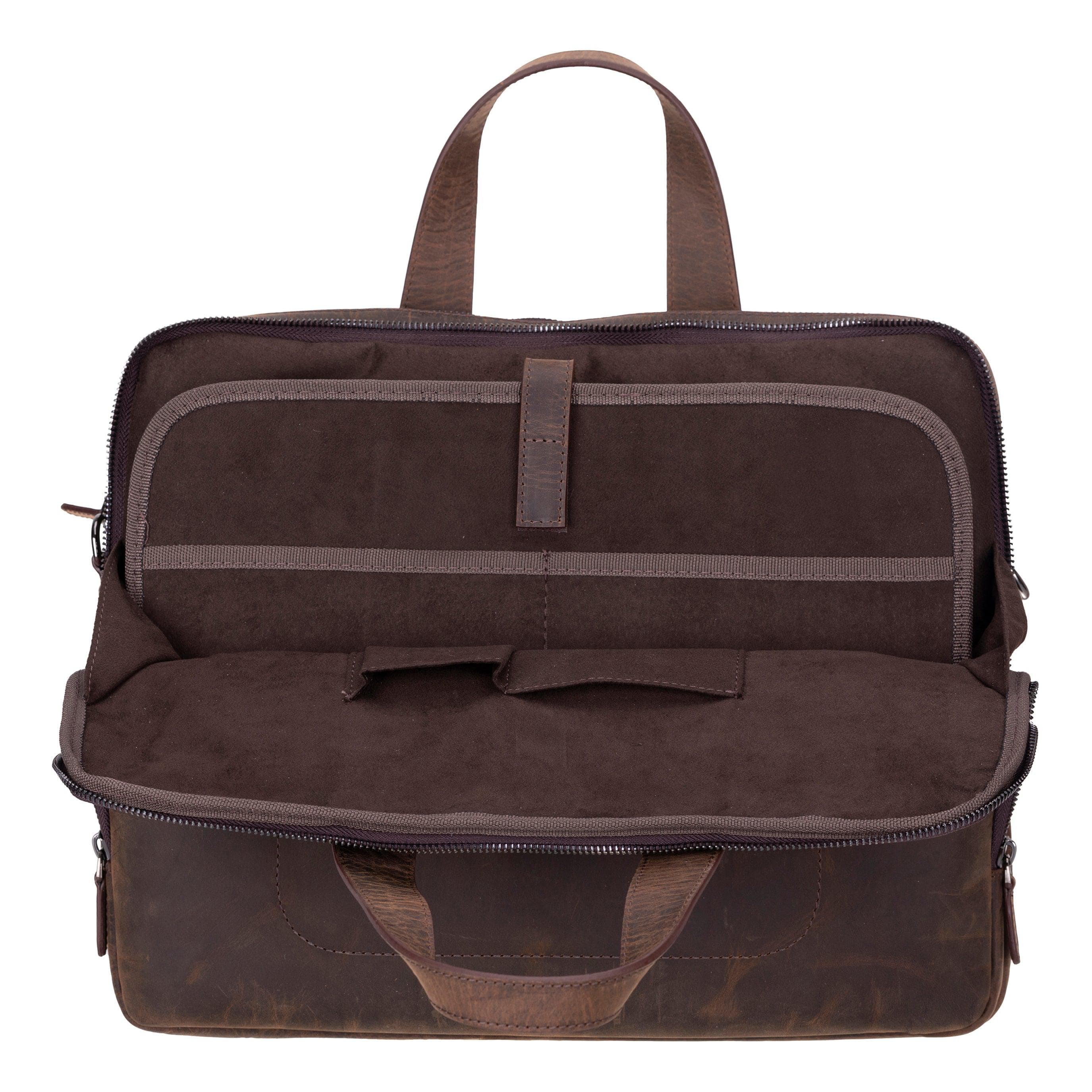 Thasos Leather Business Briefcase / Laptop Case 16" Bouletta