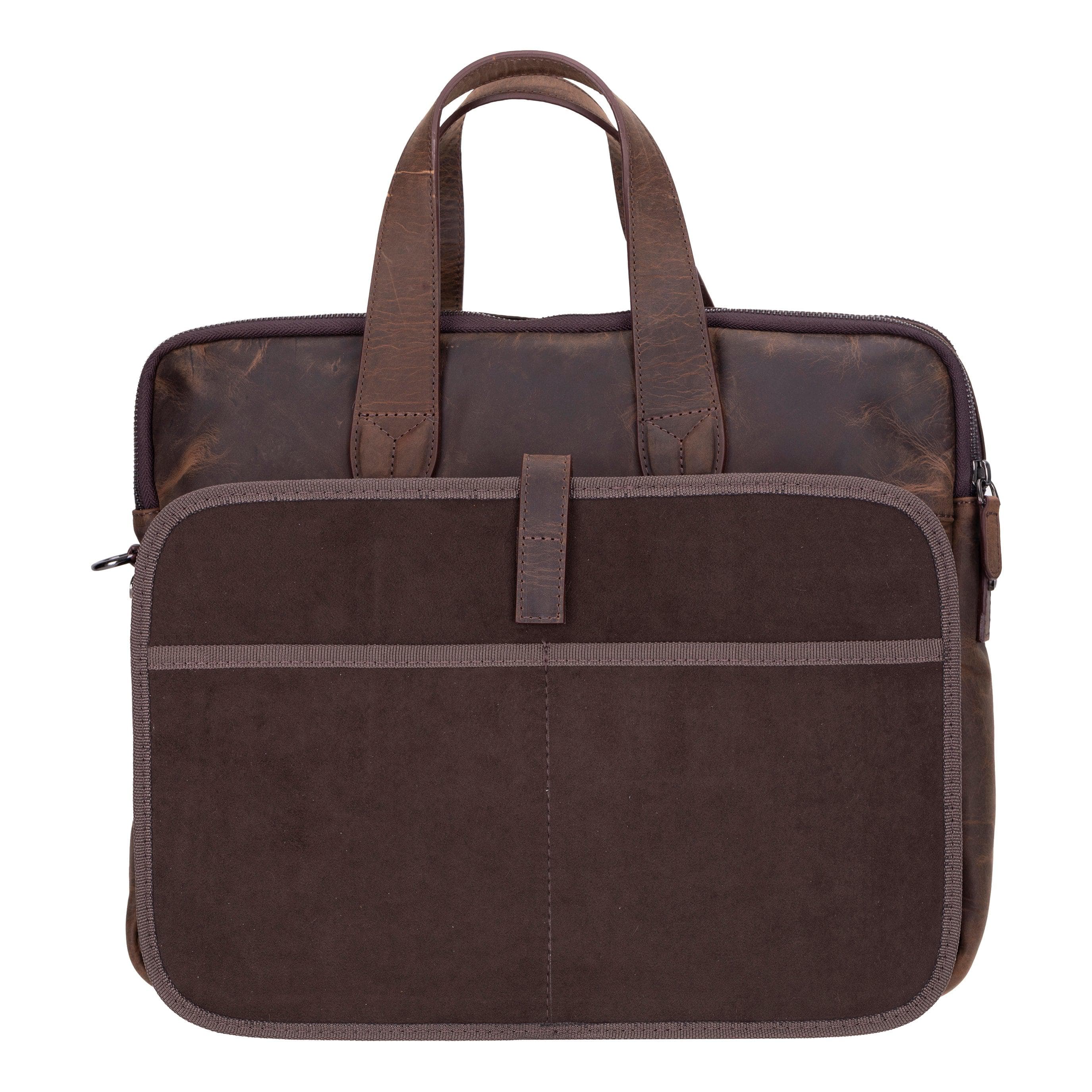 Thasos Leather Business Briefcase / Laptop Case 16" Bouletta