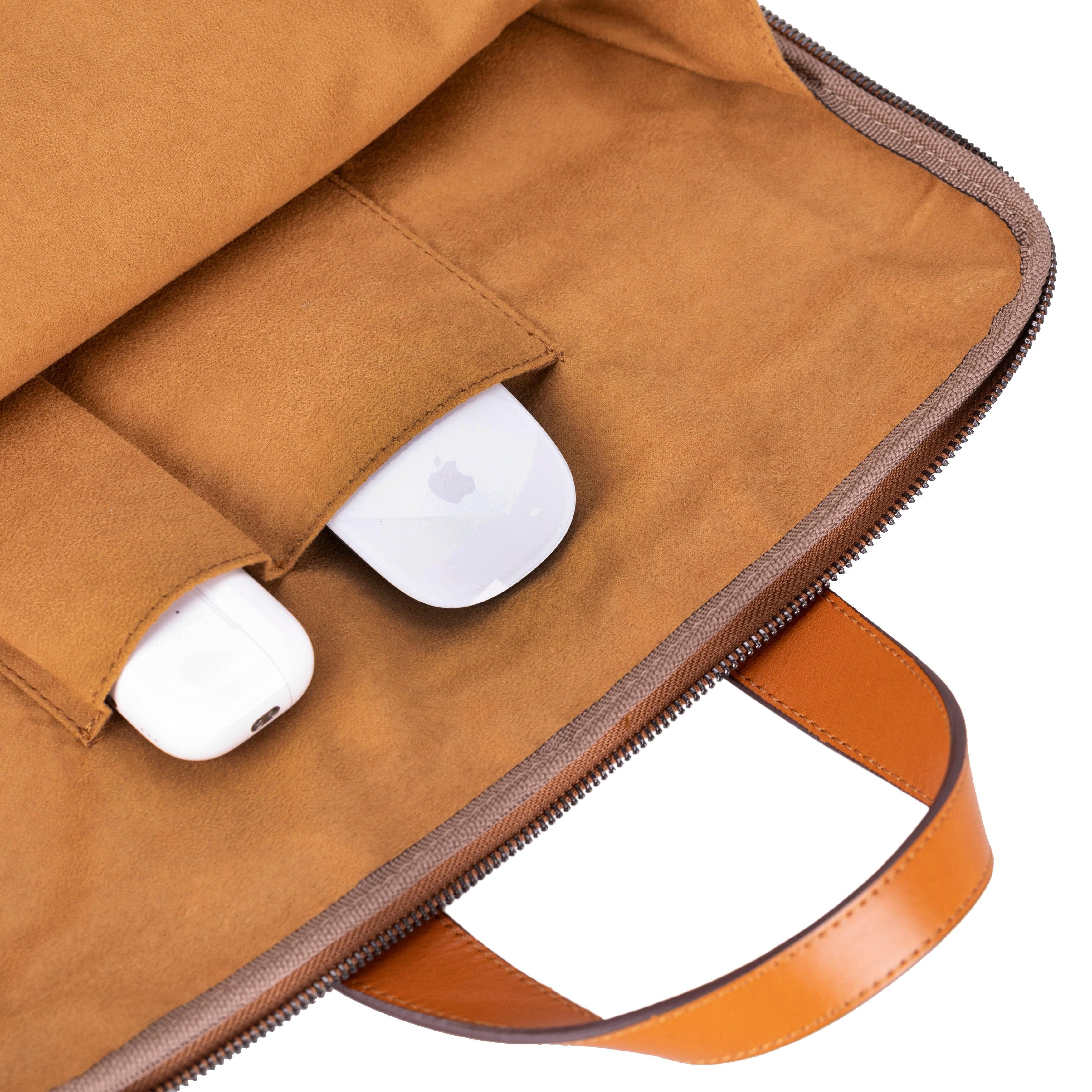 Thasos Leather Business Briefcase / Laptop Case 16" Bouletta