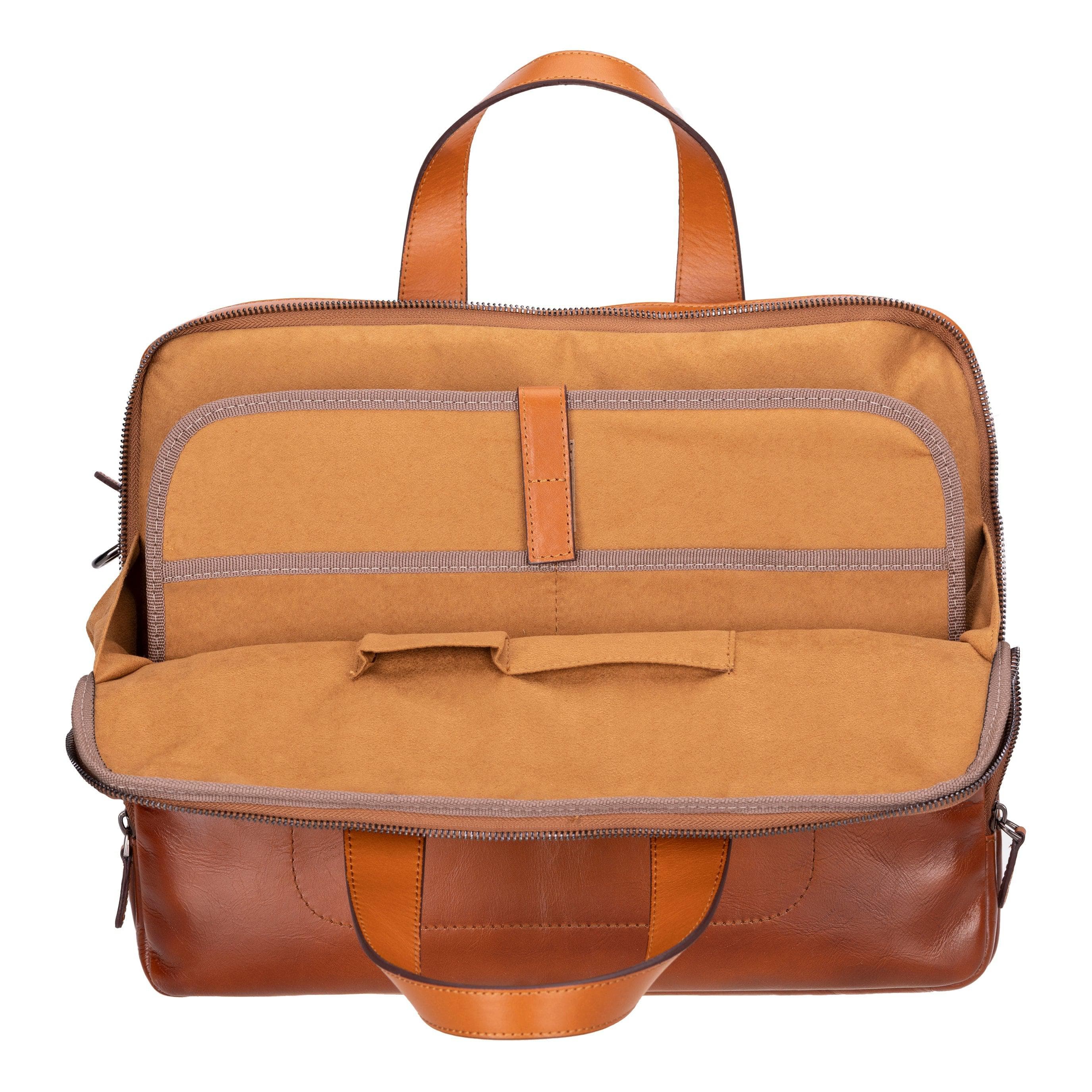 Thasos Leather Business Briefcase / Laptop Case 16" Bouletta