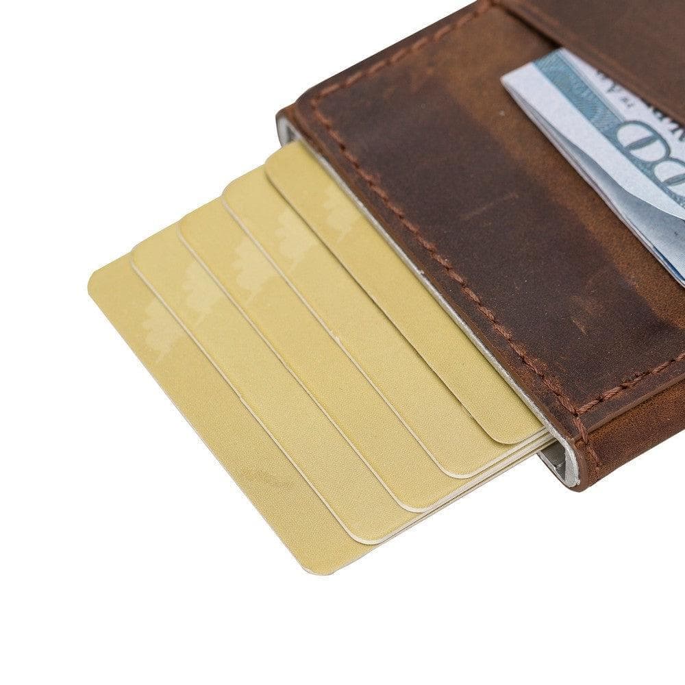 Torres Genuine Leather Mechanical Card Holder Bouletta