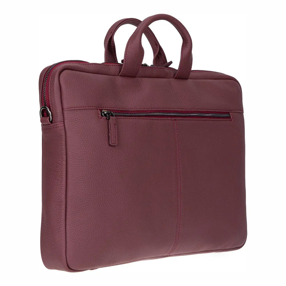 Truro Leather Business Briefcase / Laptop Case 14" with Suitcase Bouletta