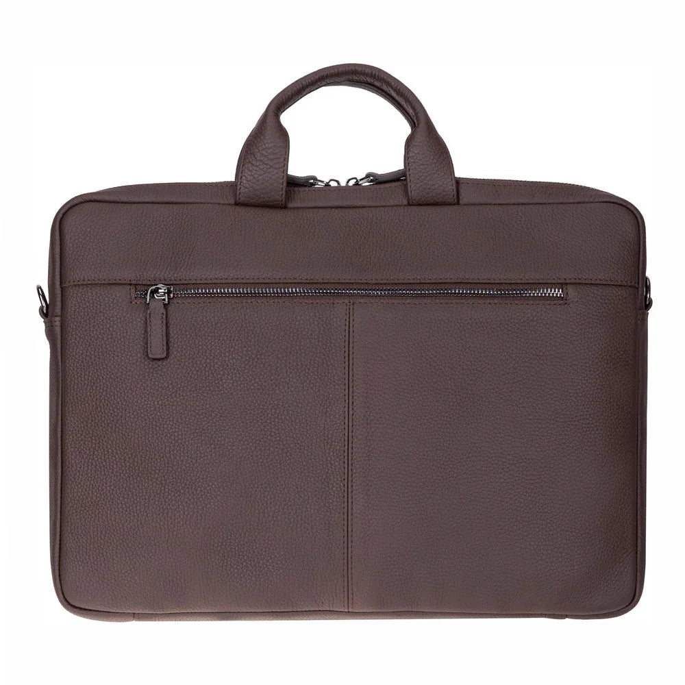 Truro Leather Business Briefcase / Laptop Case 16" with Suitcase Bouletta
