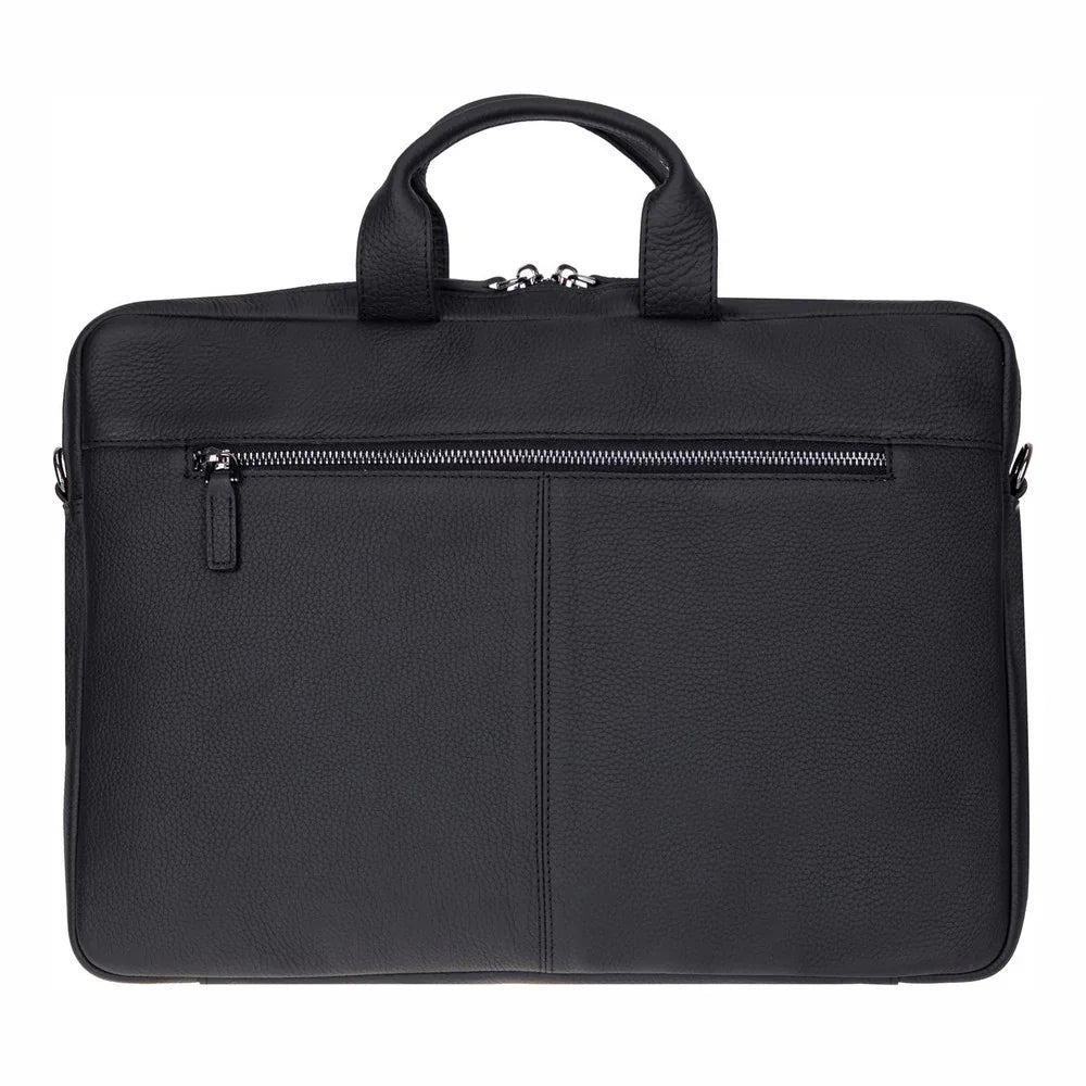Truro Leather Business Briefcase / Laptop Case 16" with Suitcase Bouletta