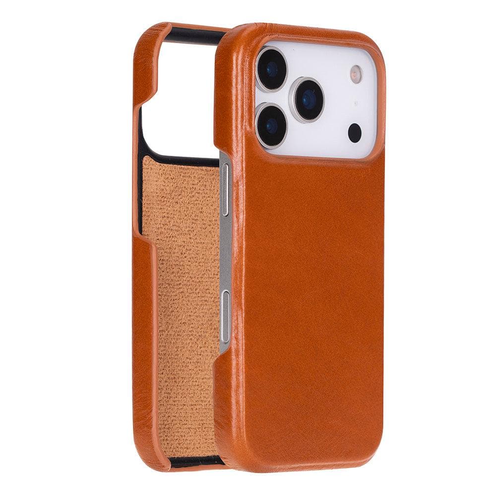 Ultimate Jacket Leather iPhone 17 Pro Case Tan Bouletta