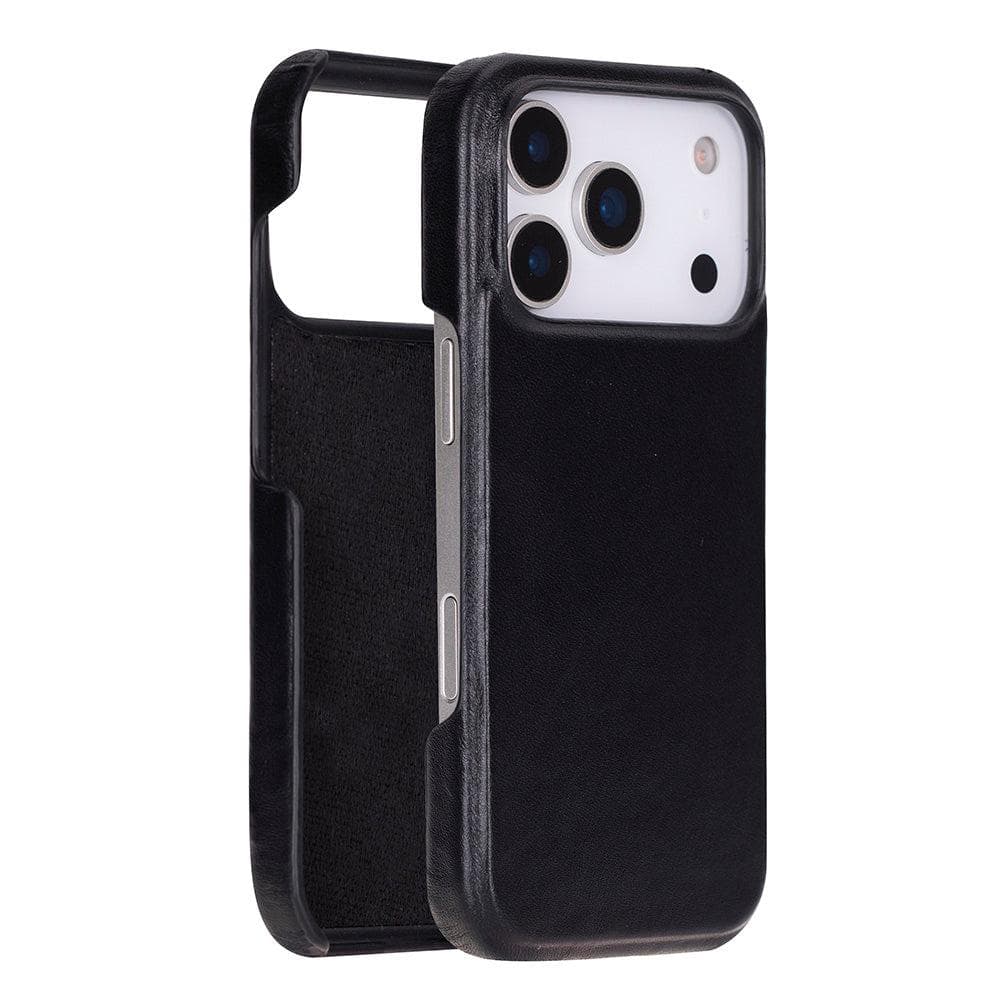 Ultimate Jacket Leather iPhone 17 Pro Case Black Bouletta