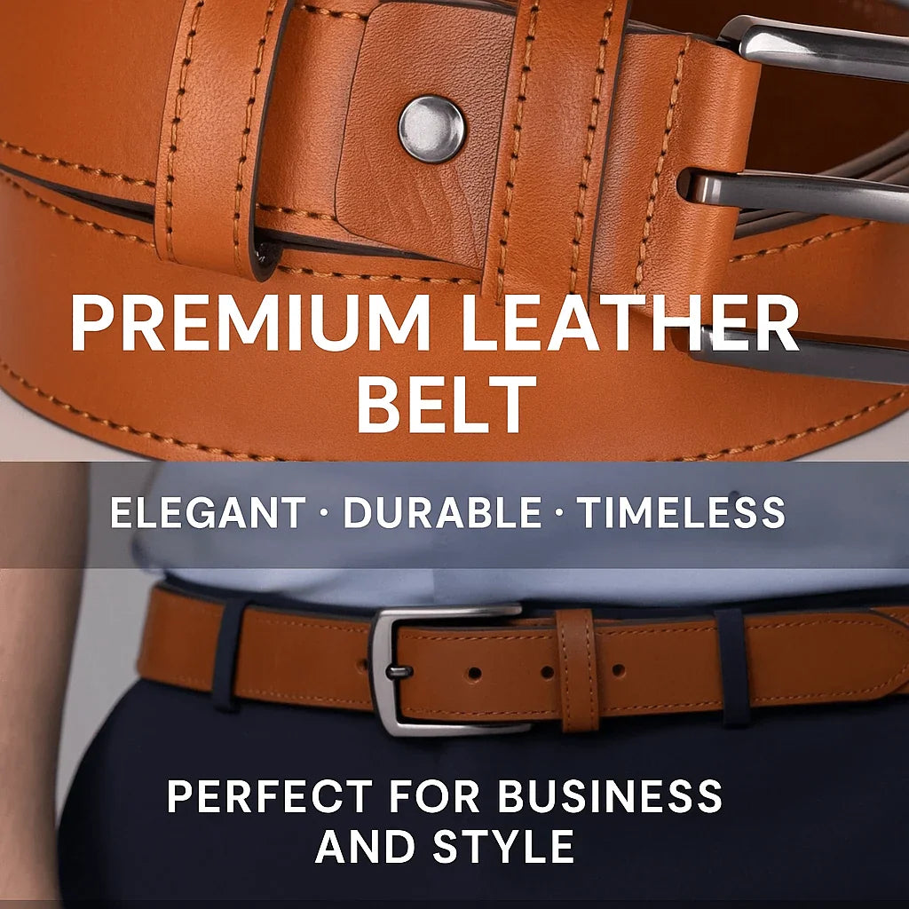 Urban Classic Leather Men's Belt Tan Bouletta
