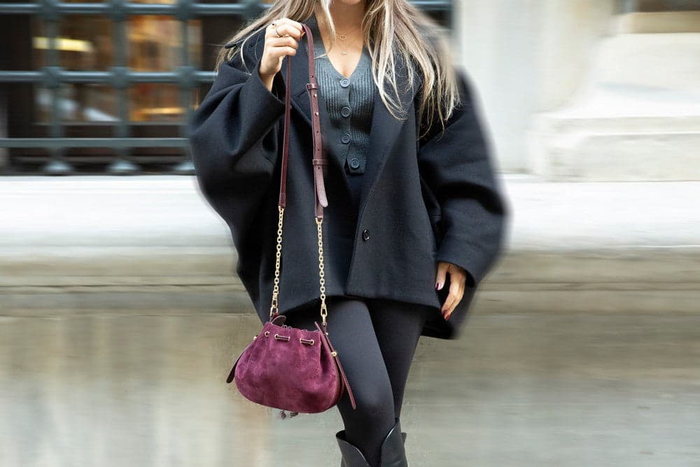 Valentina Suede Leather Women's Bag Bouletta