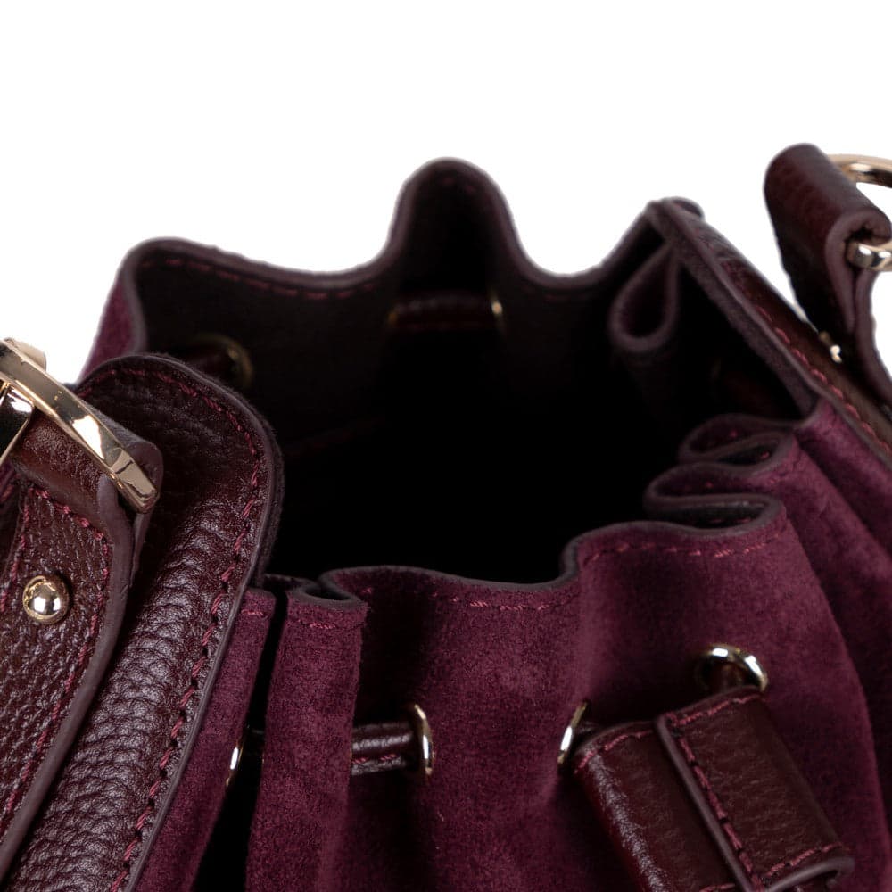 Valentina Suede Leather Women's Bag Bouletta