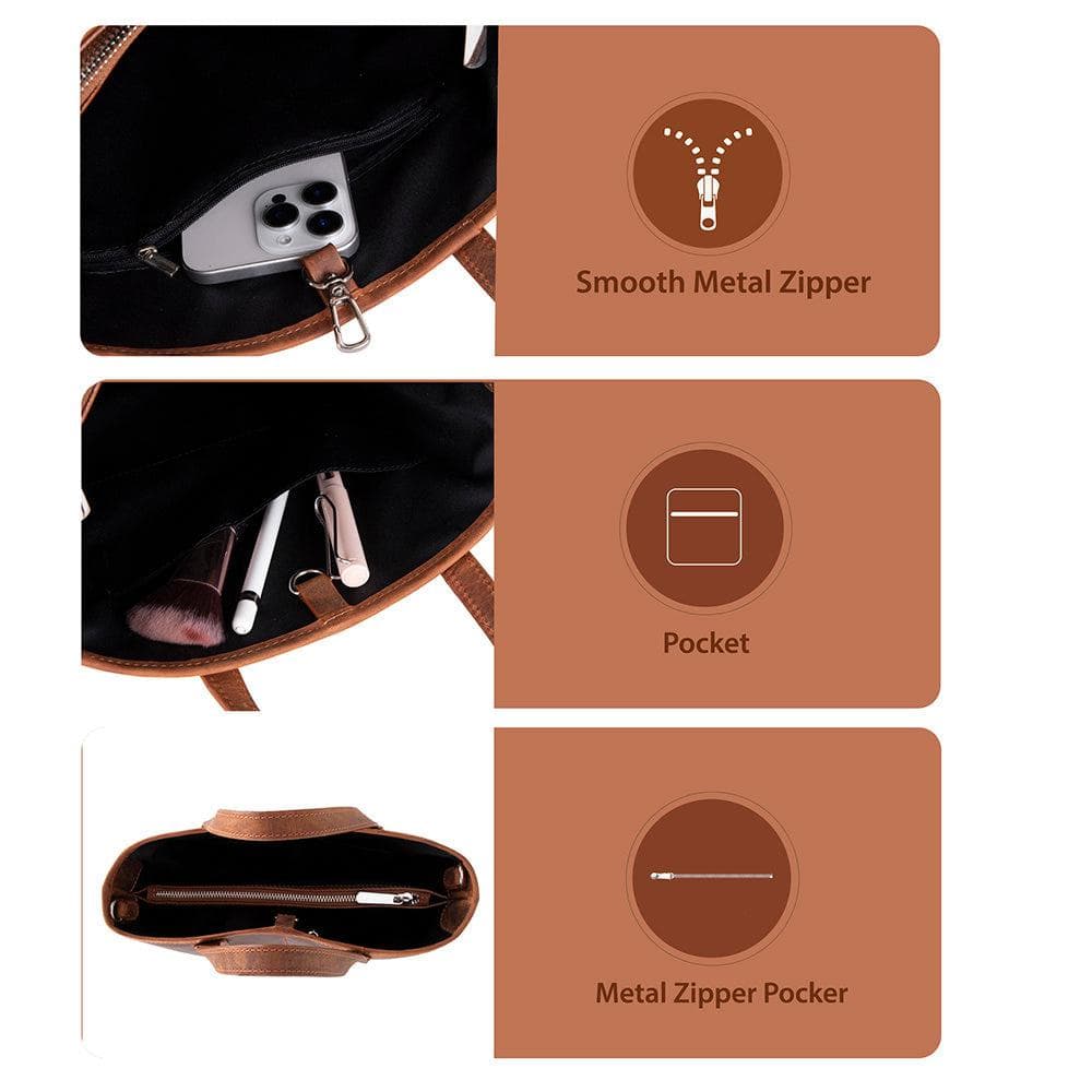 Valetto Leather Tote Bag Bouletta