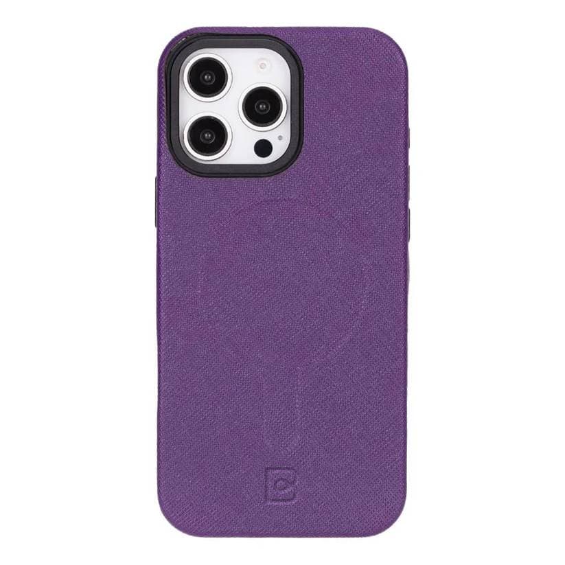 Vento iPhone 16 Pro Leather Case Purple Bouletta