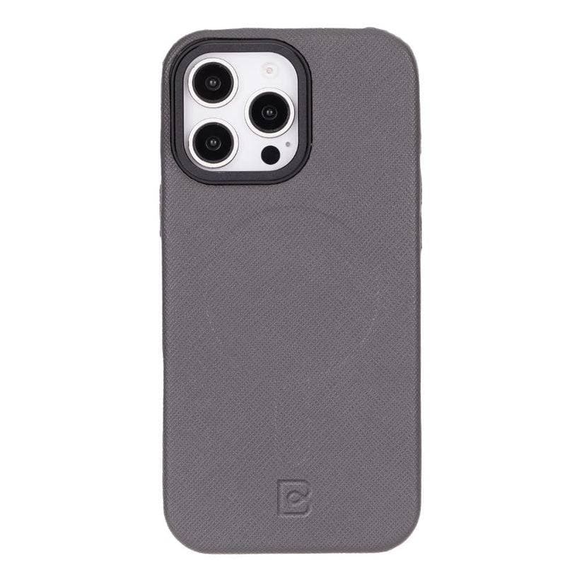 Vento iPhone 16 Pro Max Leather Case Gray Bouletta