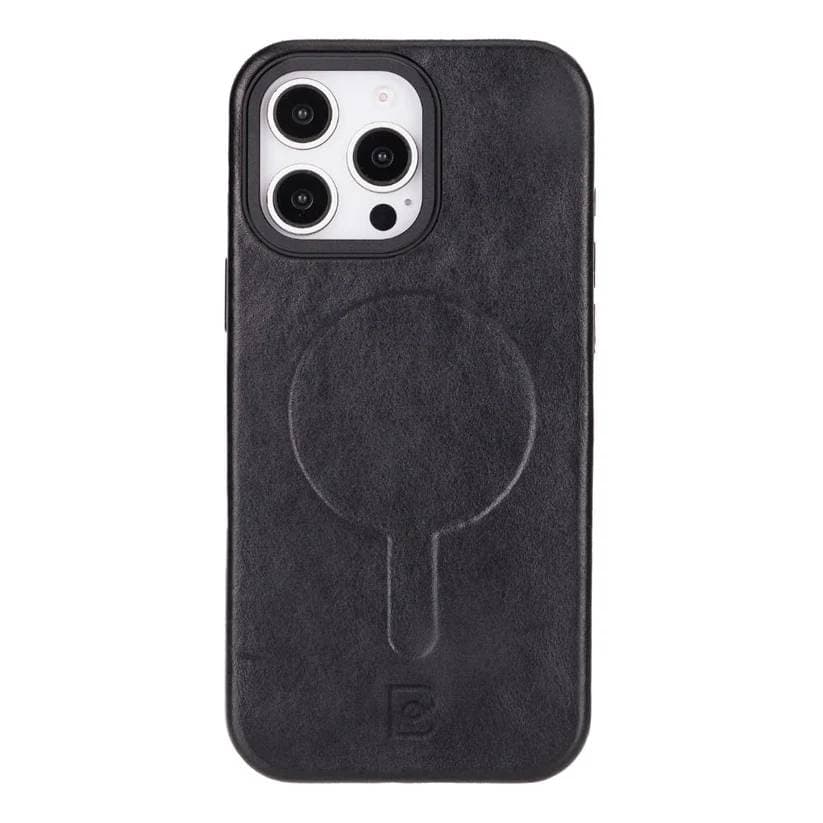Vento iPhone 16 Pro Max Leather Case Black Bouletta