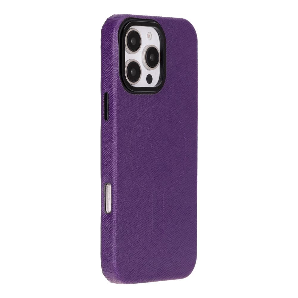 Vento iPhone 16 Pro Max Leather Case Purple Bouletta
