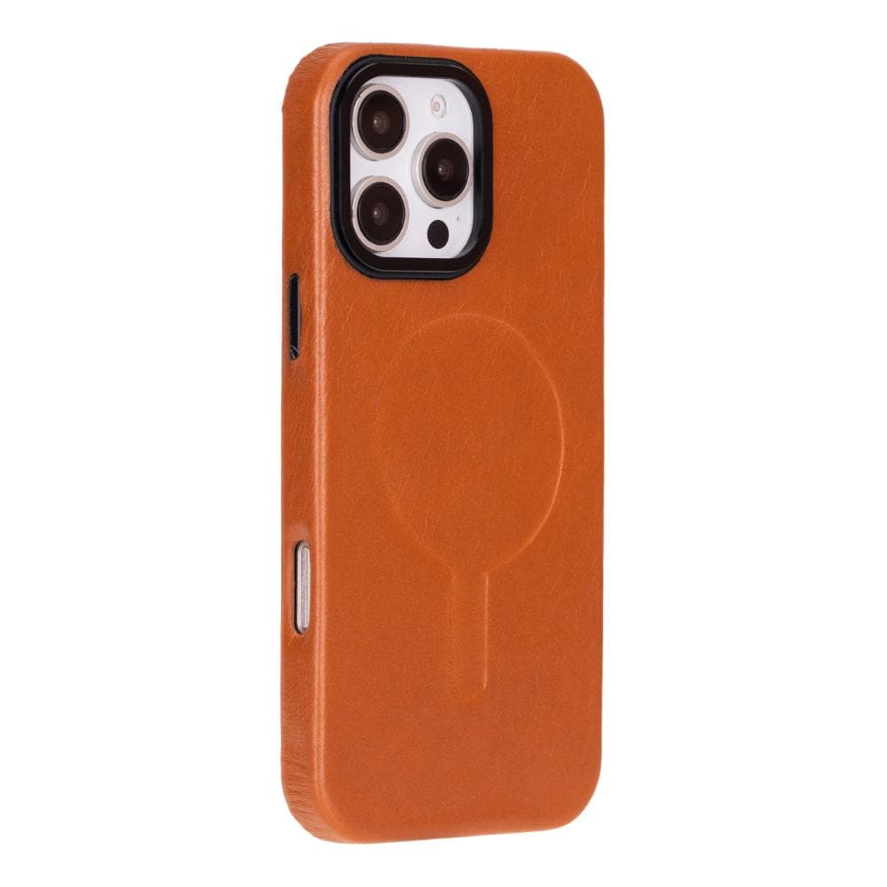 Vento iPhone 16 Pro Max Leather Case Tan Bouletta