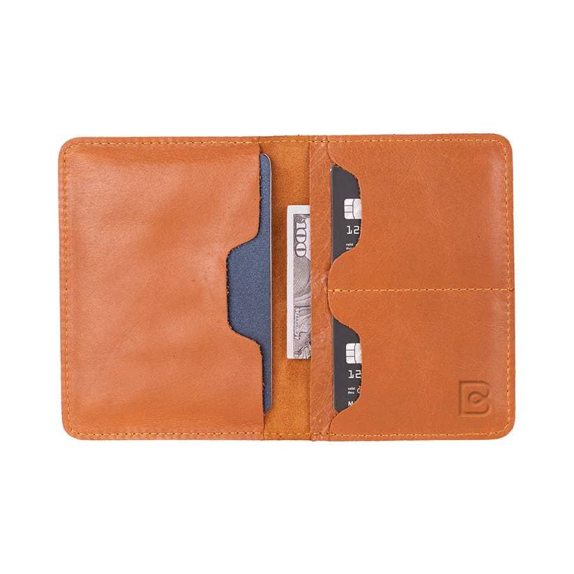 Viaggio Leather Passport Wallet Tan Bouletta