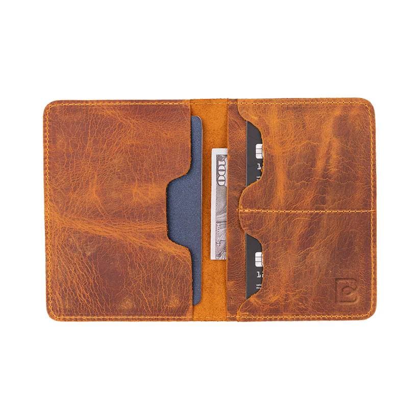 Viaggio Leather Passport Wallet Moccasin Bouletta