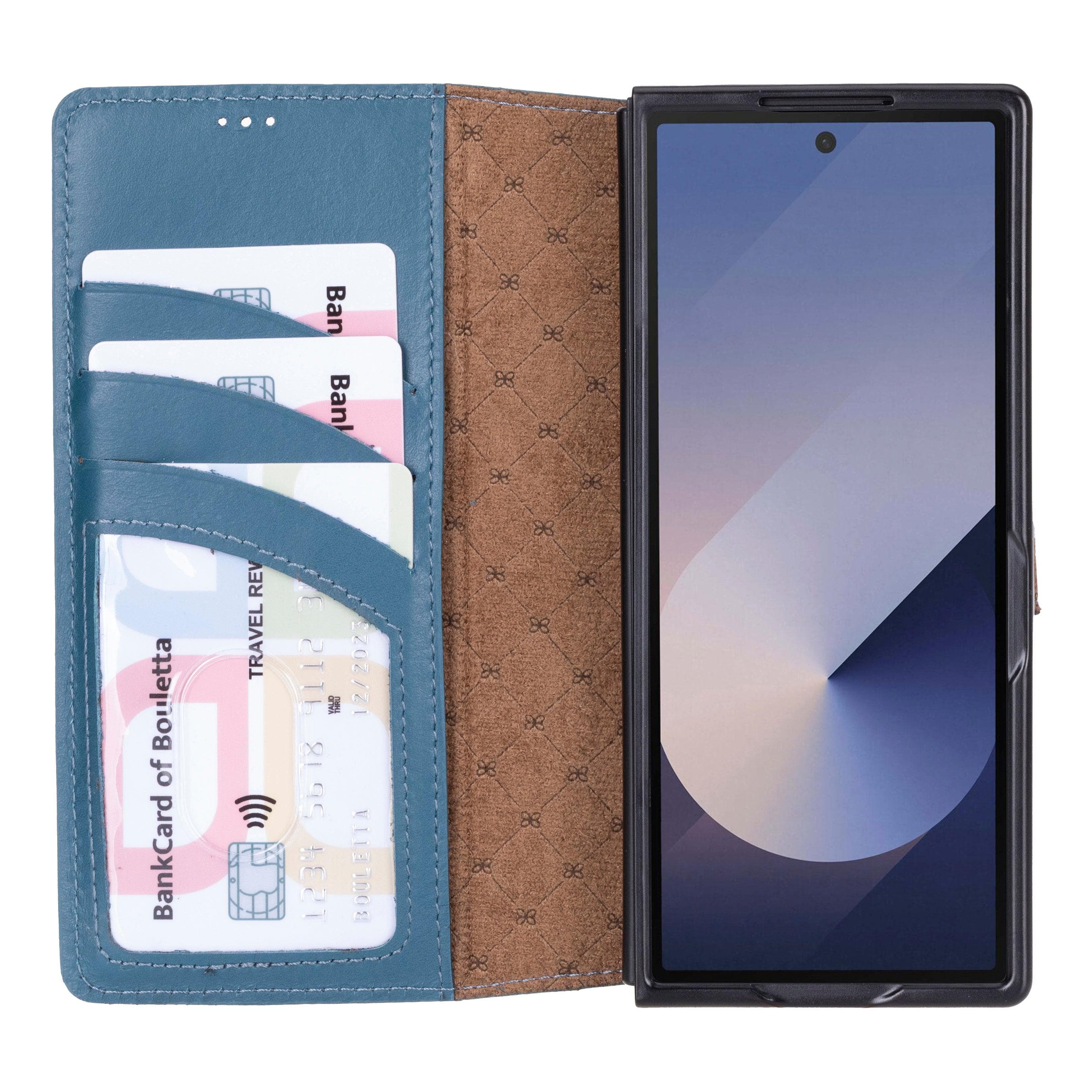 Wallet ID Samsung Galaxy Z Fold 6 Leather Folio Case Bouletta