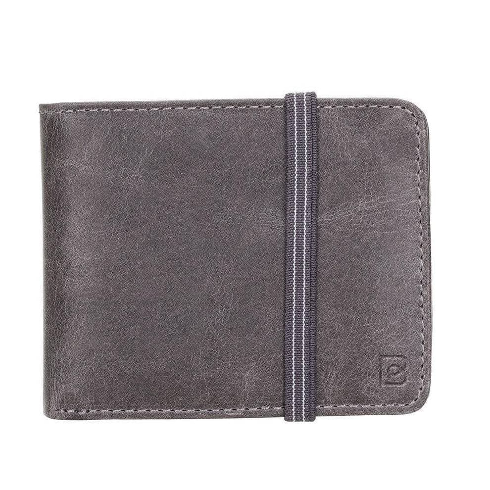 Yosef Genuine Leather Wallet Tiguan Gray Bouletta