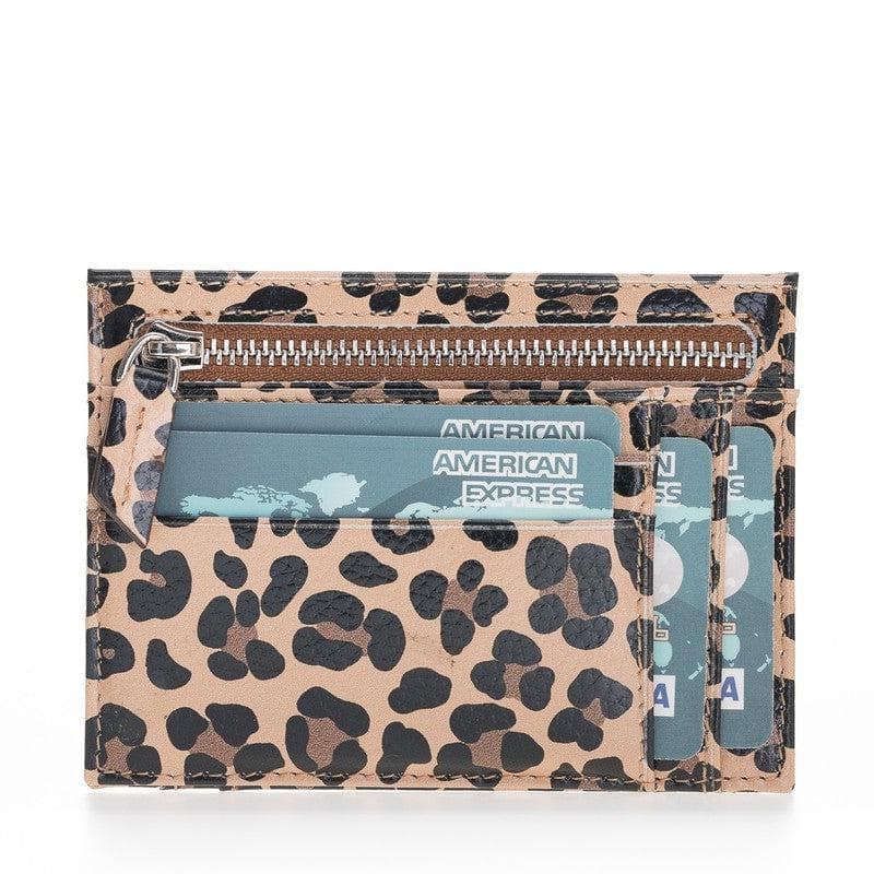 Zip Genuine Leather Card Holder Bouletta