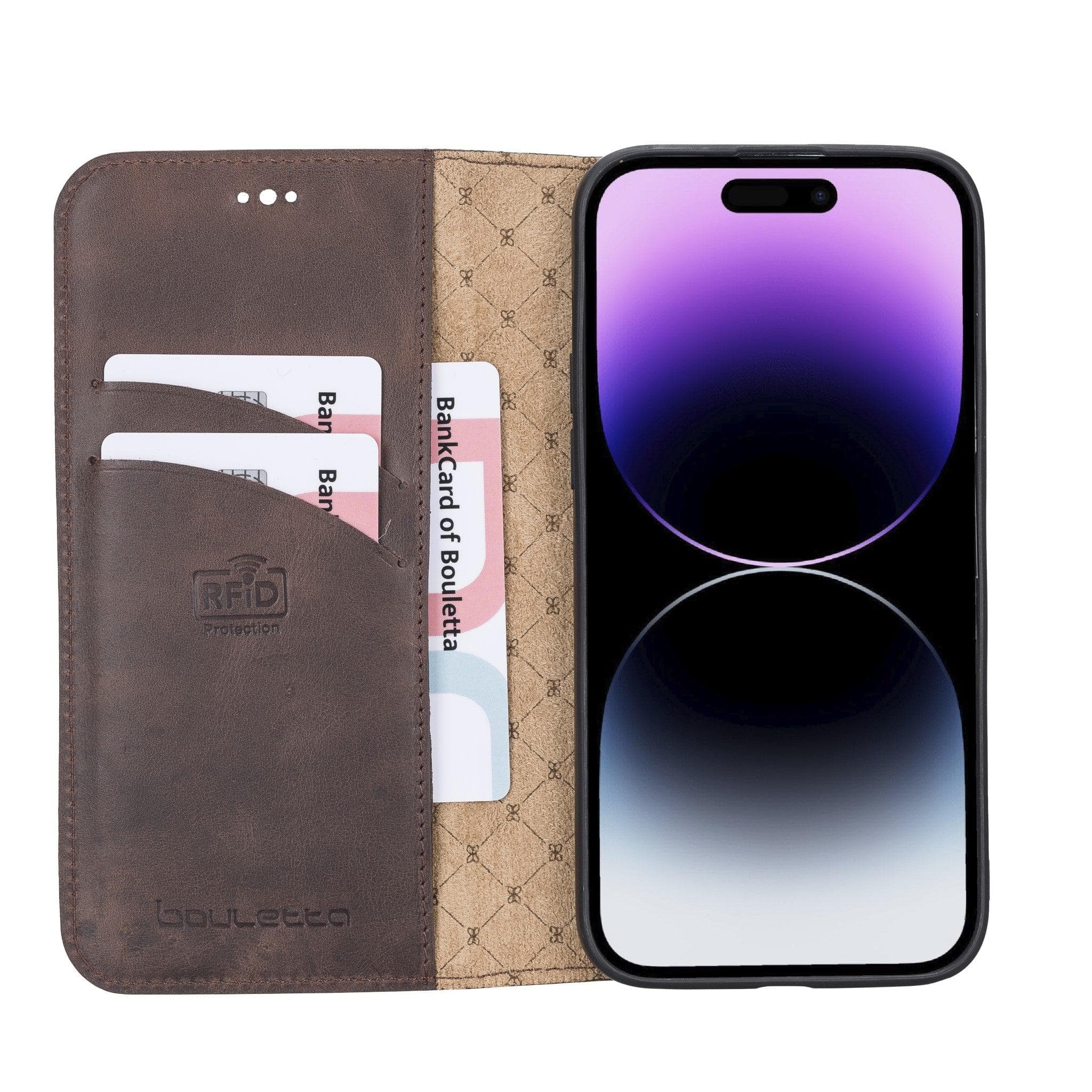 Apple iPhone 14 Series Brooks Leather Slim Wallet Case Bouletta LTD