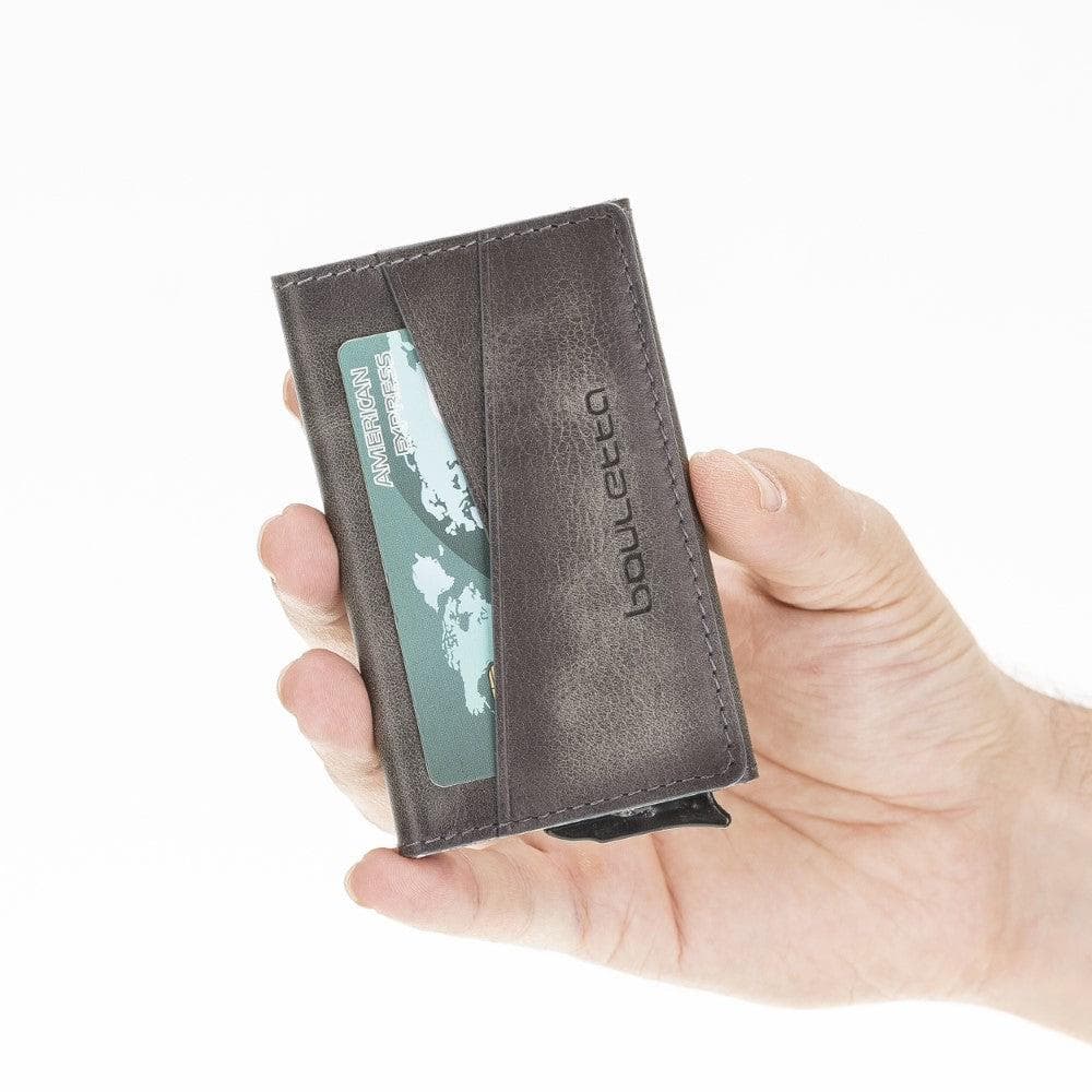 Austin Leather Mechanical Card Holder Bouletta