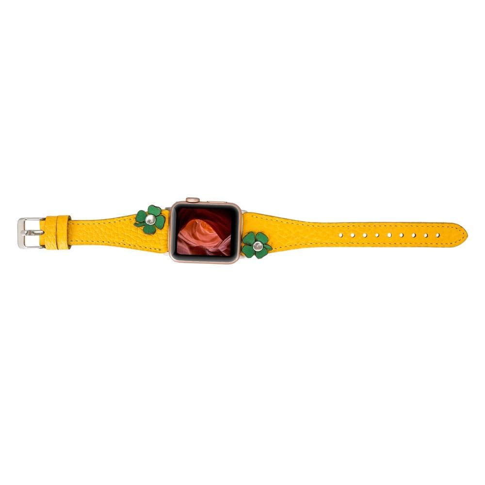 Leather Apple Watch Bands - Clasic Slim Flover Style FL12 Bouletta