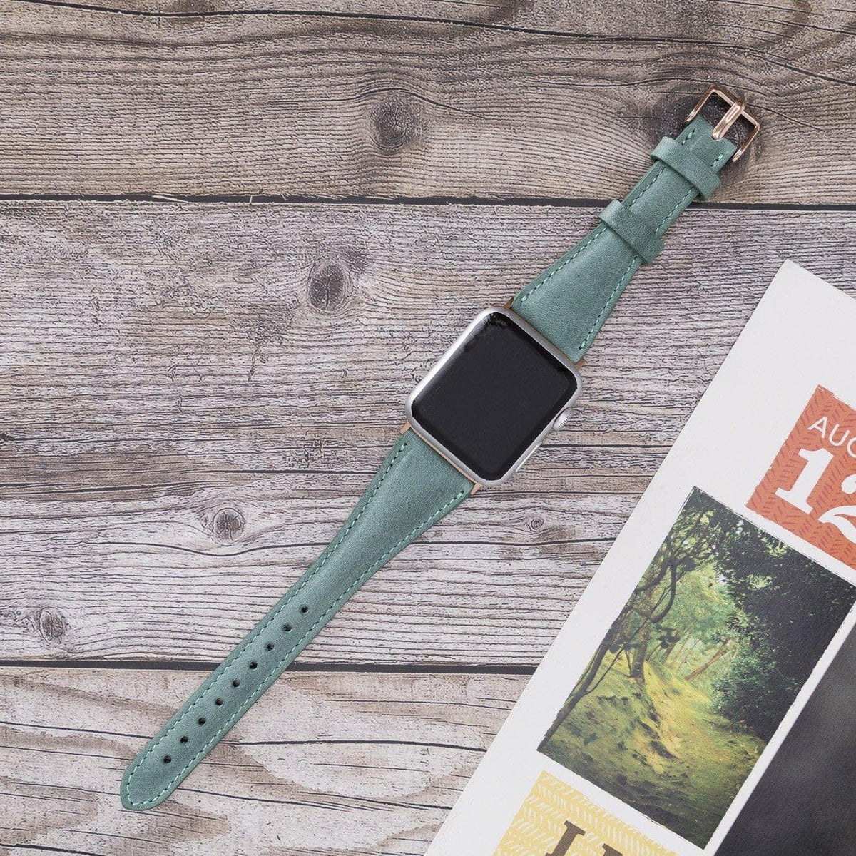 Leather Apple Watch Bands - Clasic Slim Style Bouletta