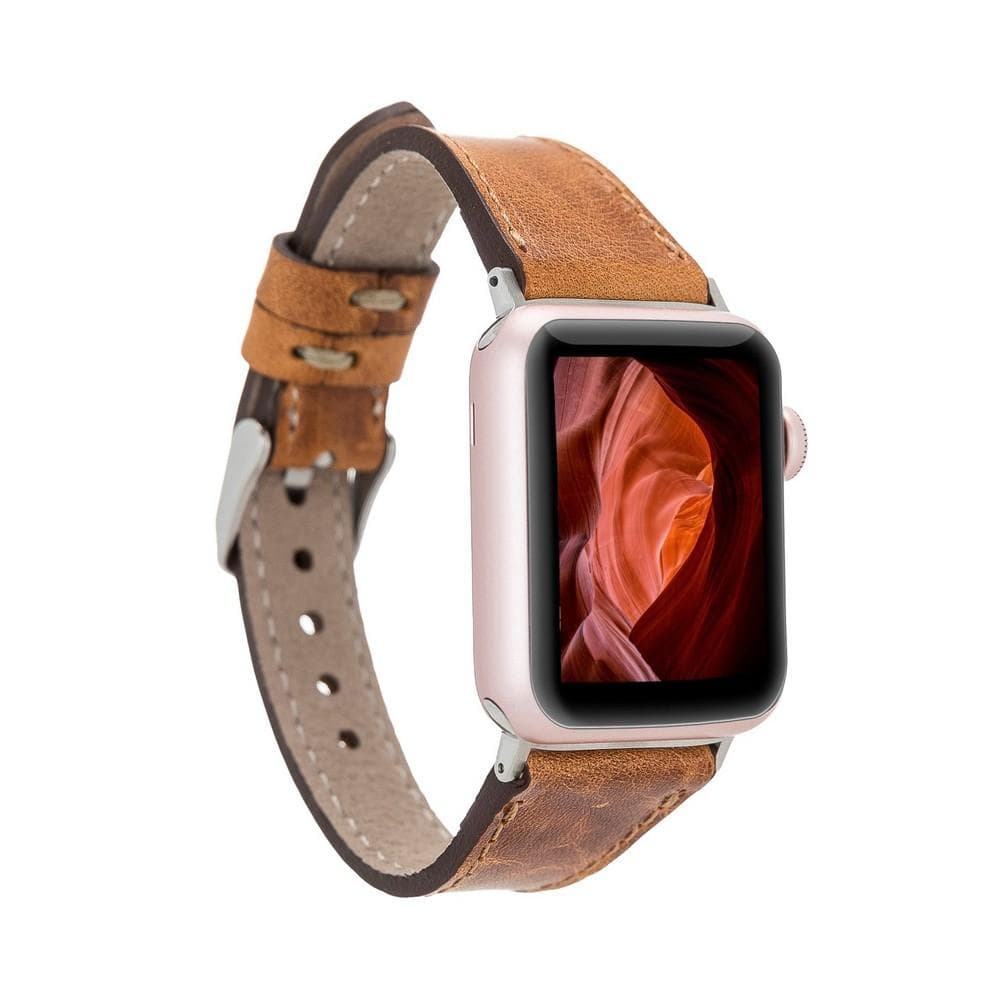 Leather Apple Watch Bands - Clasic Slim Style G19 Bouletta