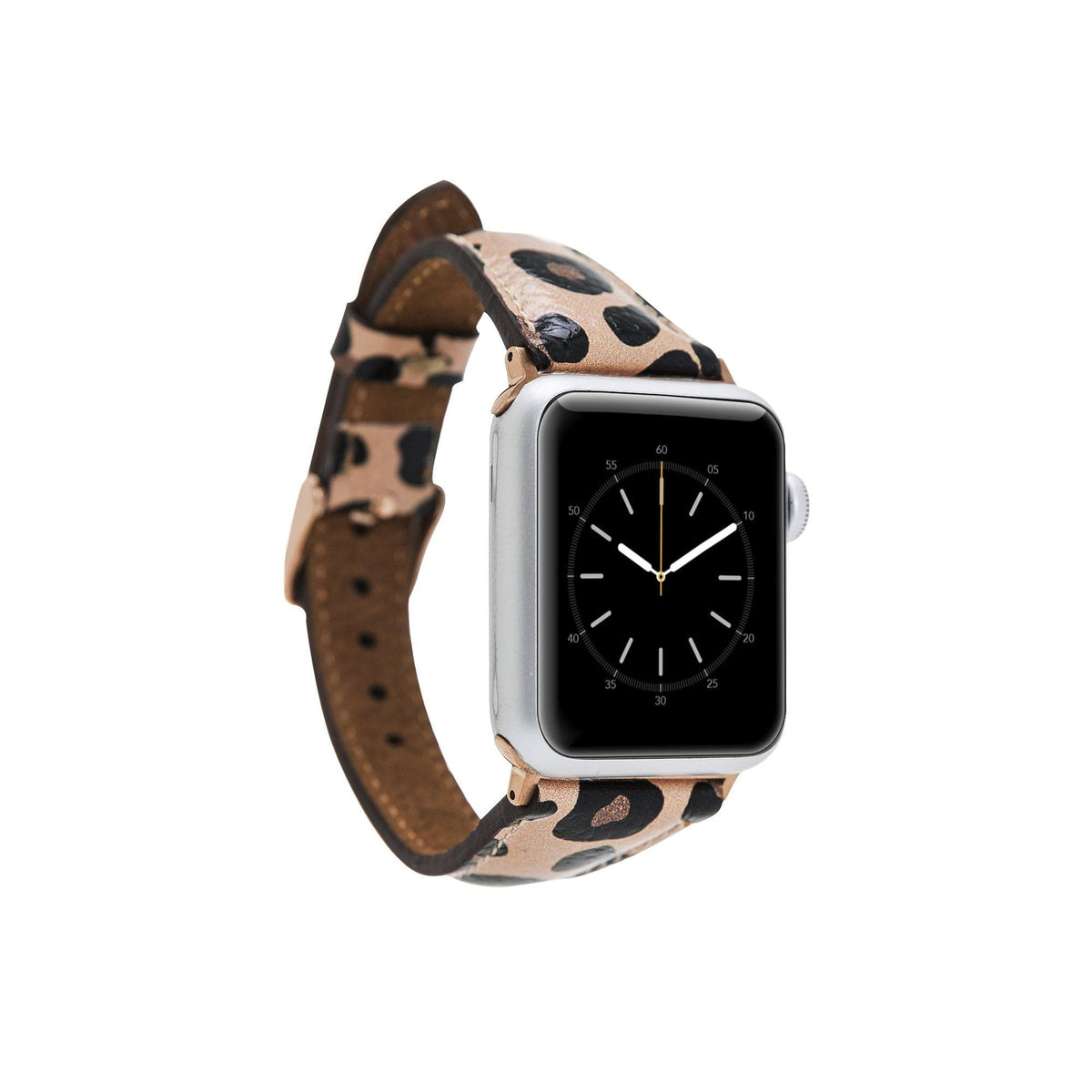 Leather Apple Watch Bands - Clasic Slim Style Leopar Print Bouletta