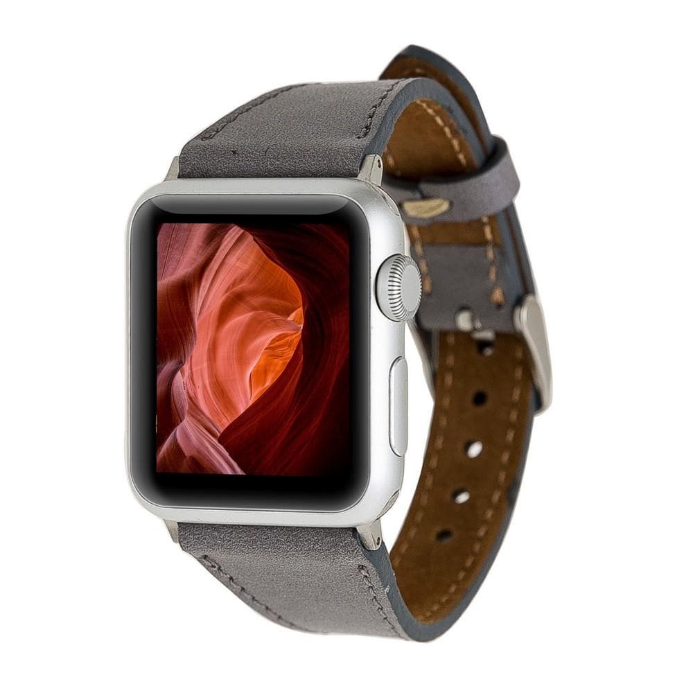 Leather Apple Watch Bands - Clasic Slim Style RST9 Bouletta