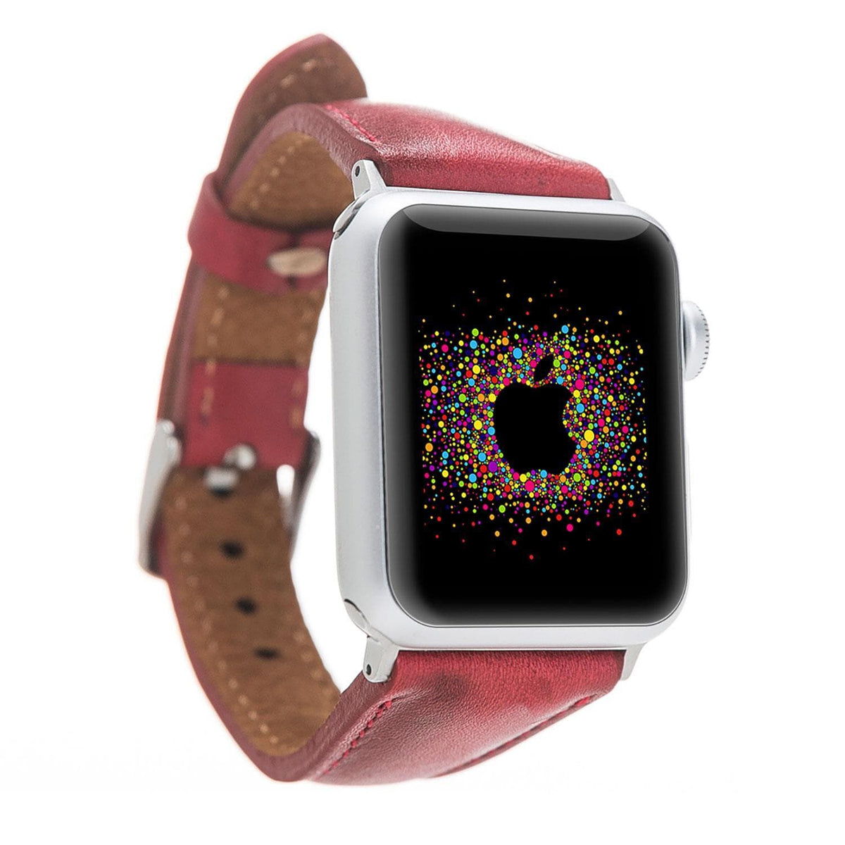Leather Apple Watch Bands - Clasic Slim Style V4EF Bouletta