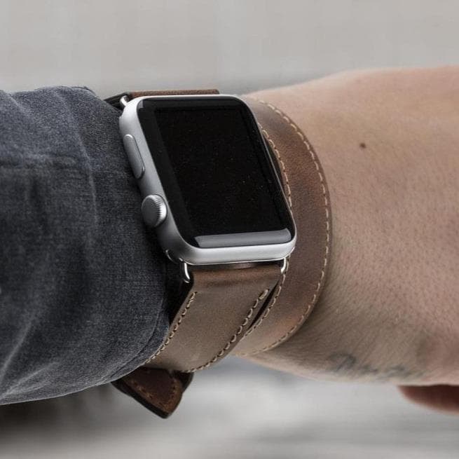 Leather Apple Watch Bands - DT Double Tour Style Bouletta