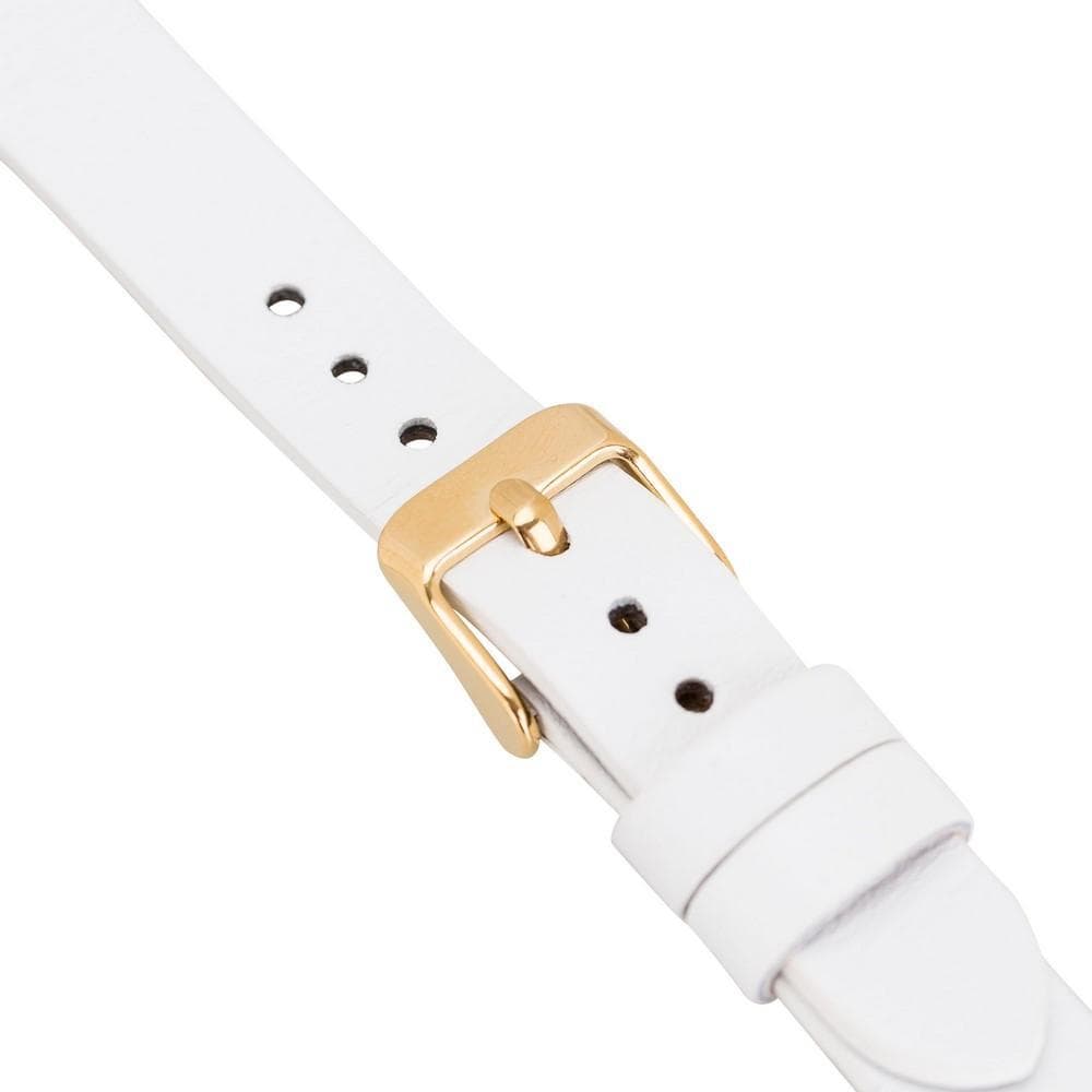 Leather Apple Watch Bands - Ferro Gold Trok Style Bouletta