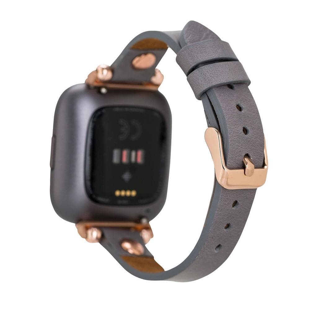Leather Apple Watch Bands - Ferro Gold Trok Style Bouletta
