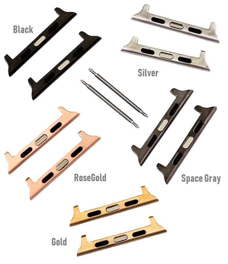 Leather Apple Watch Bands - Ferro Gold Trok Style Bouletta