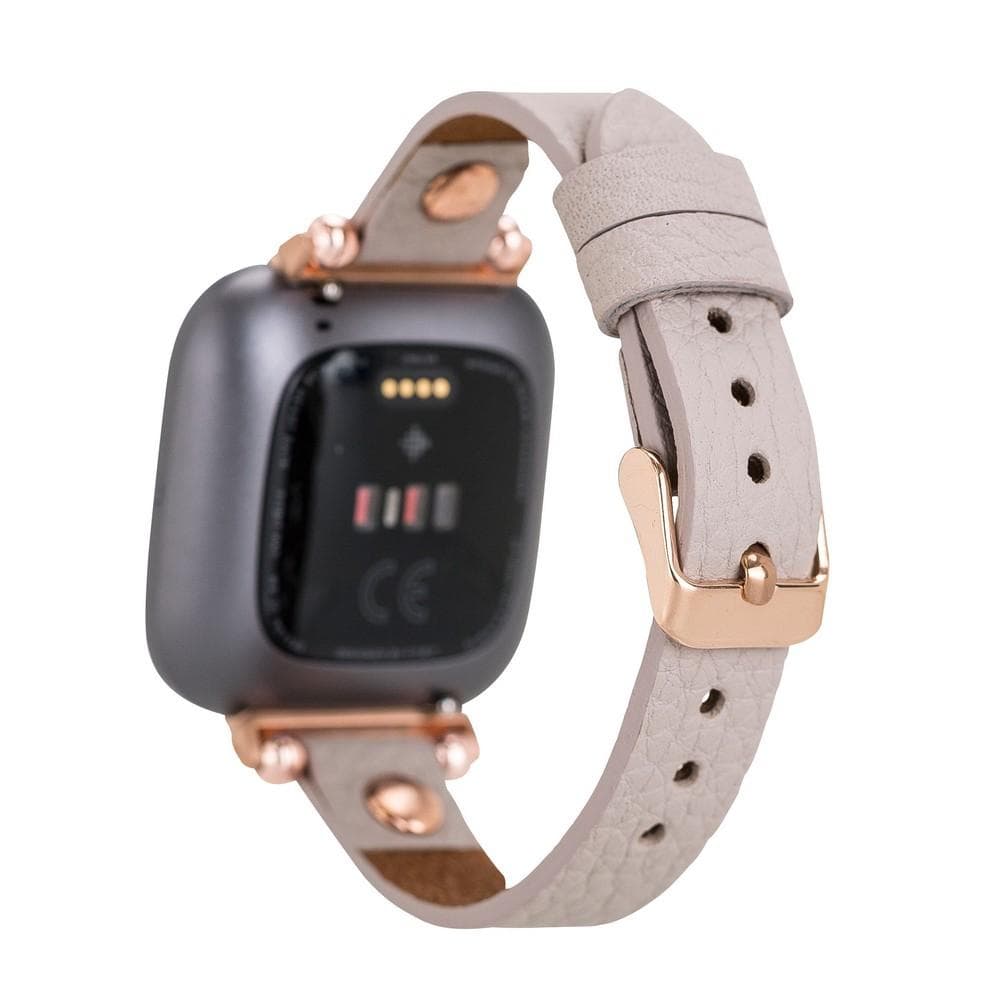 Leather Apple Watch Bands - Ferro Rose Gold Trok Style Bouletta