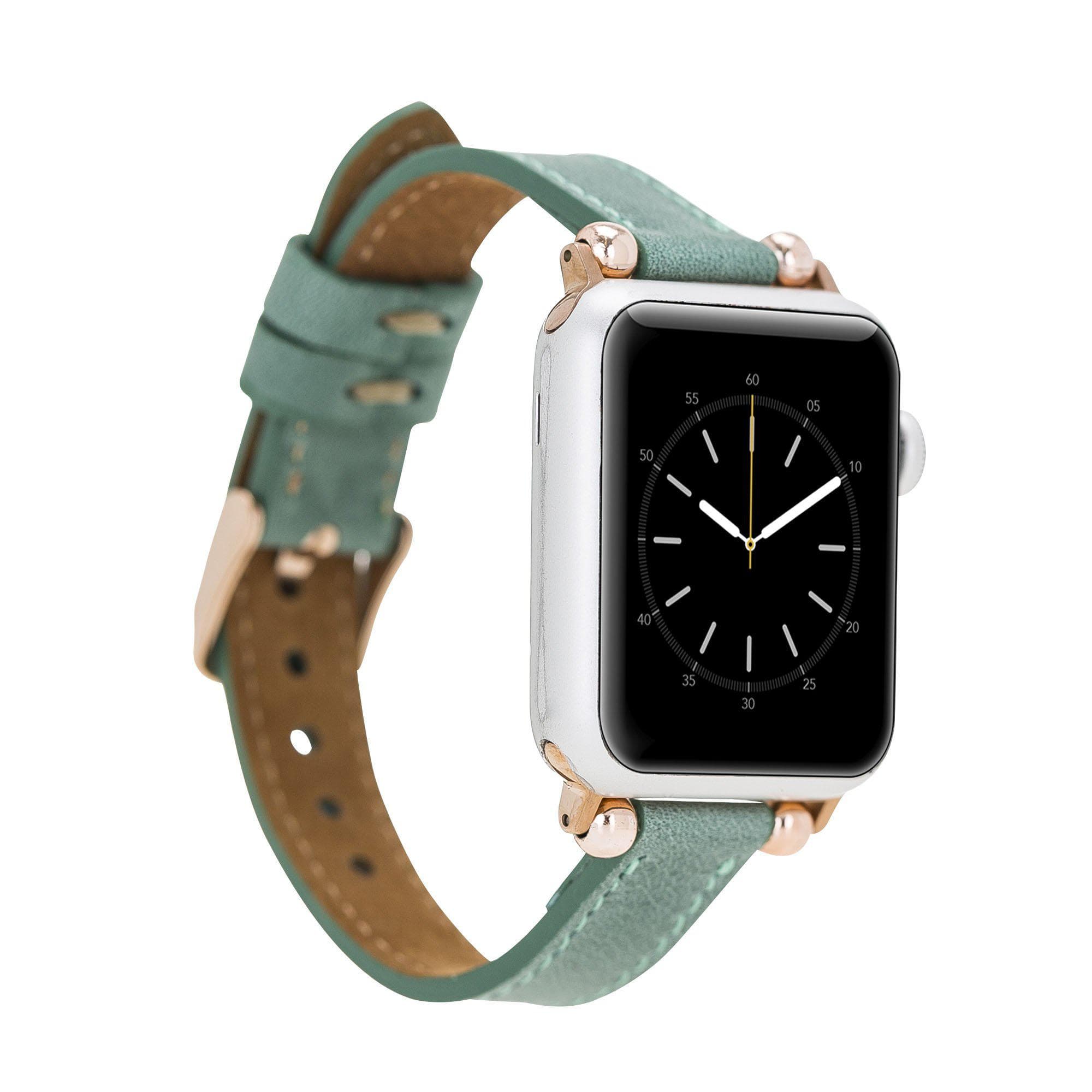 Leather Apple Watch Bands - Ferro Seamy Style CZ12 Bouletta