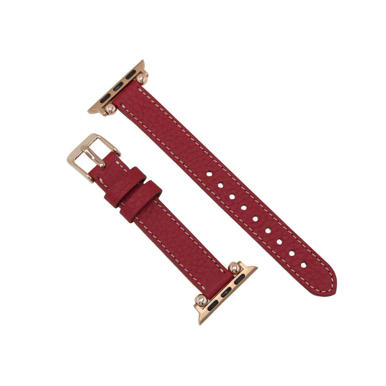 Leather Apple Watch Bands - Ferro Seamy Style Bouletta