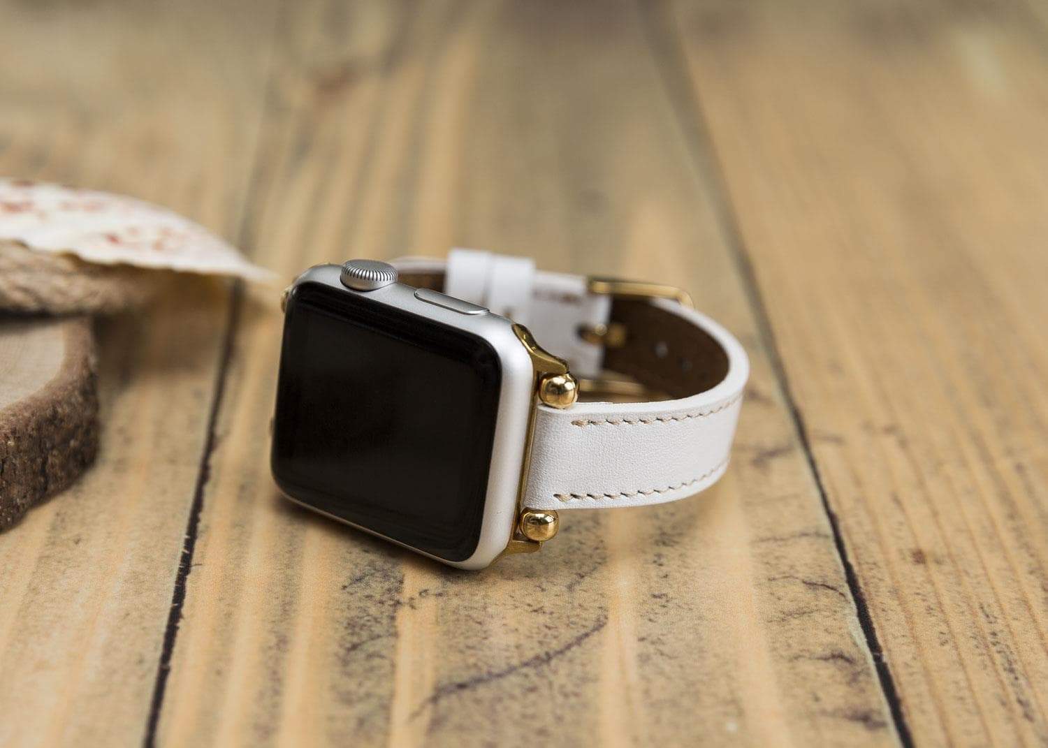 Leather Apple Watch Bands - Ferro Seamy Style F3 Bouletta